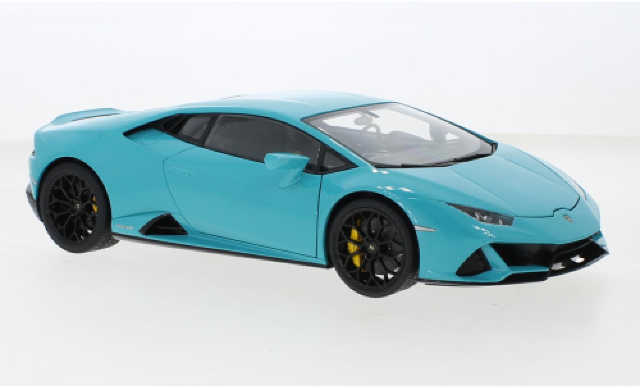 Lamborghini Huracan 1/18 AUTOart EVO turchese 2019 modellino in miniatura
