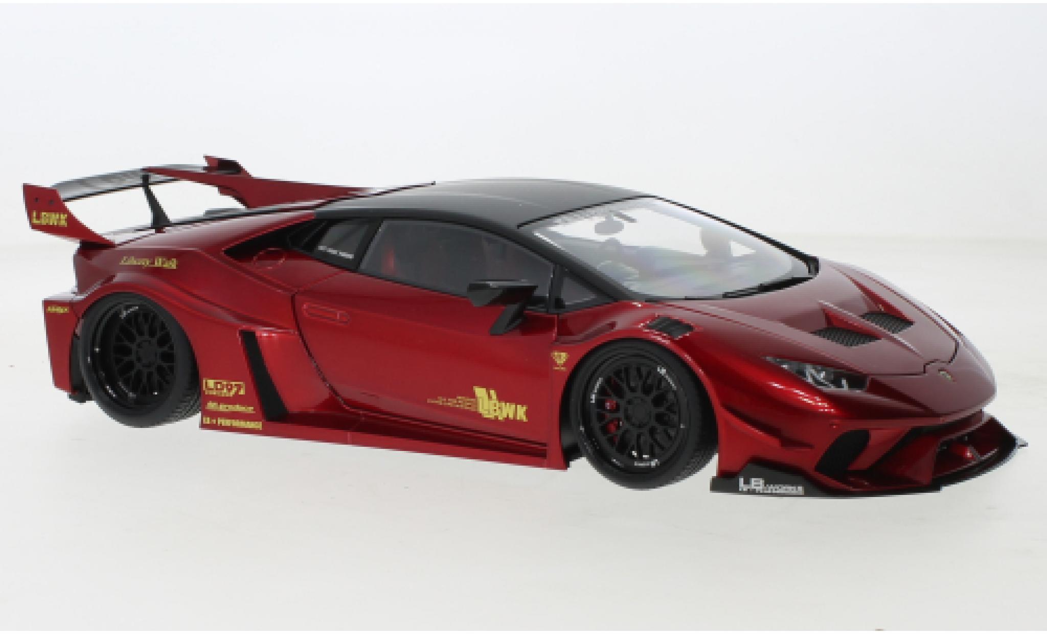Lamborghini Huracan 1/18 AUTOart GT Liberty Walk LB Silhouette Works metallise la chaux 2019 modellino in miniatura