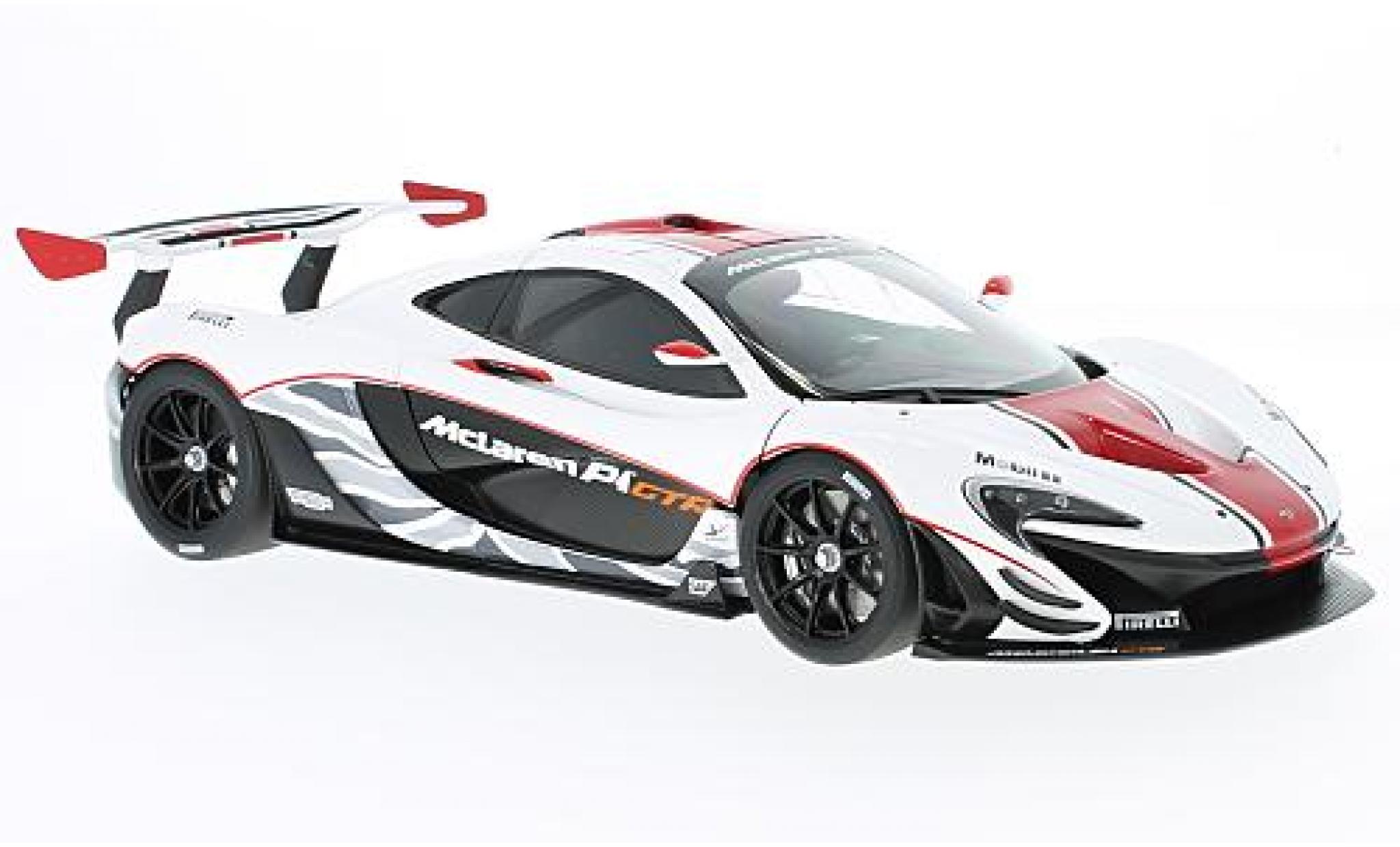 McLaren P1 1/18 AUTOart GTR bianco/rosso 2015 modellino in miniatura