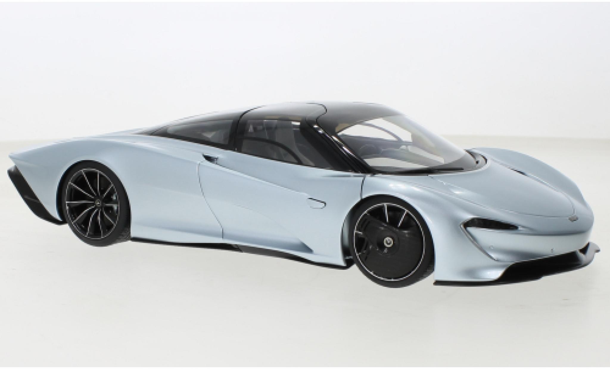 McLaren Speedtail 1/18 AUTOart SpeedTail metallise blu clair/nero 2020 modellino in miniatura