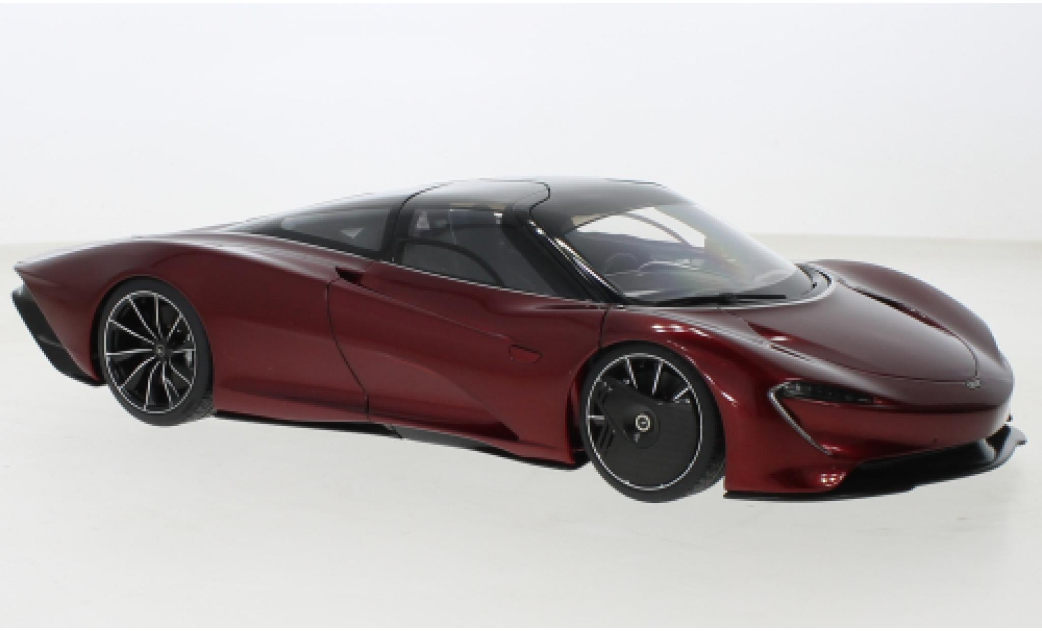McLaren Speedtail 1/18 AUTOart SpeedTail metallise rosso foncé/nero 2020 modellino in miniatura