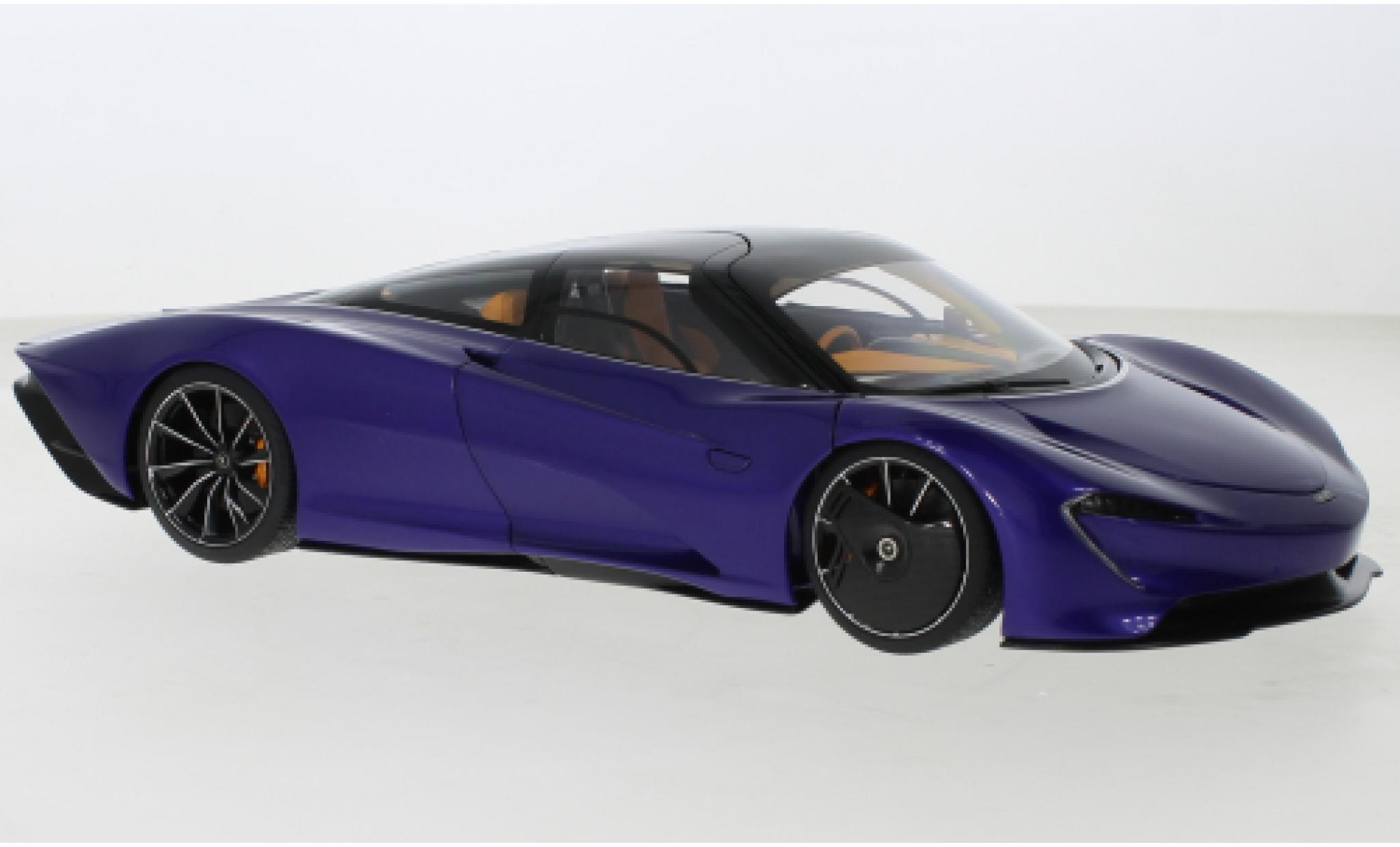 McLaren Speedtail 1/18 AUTOart SpeedTail porpora/nero 2020 modellino in miniatura