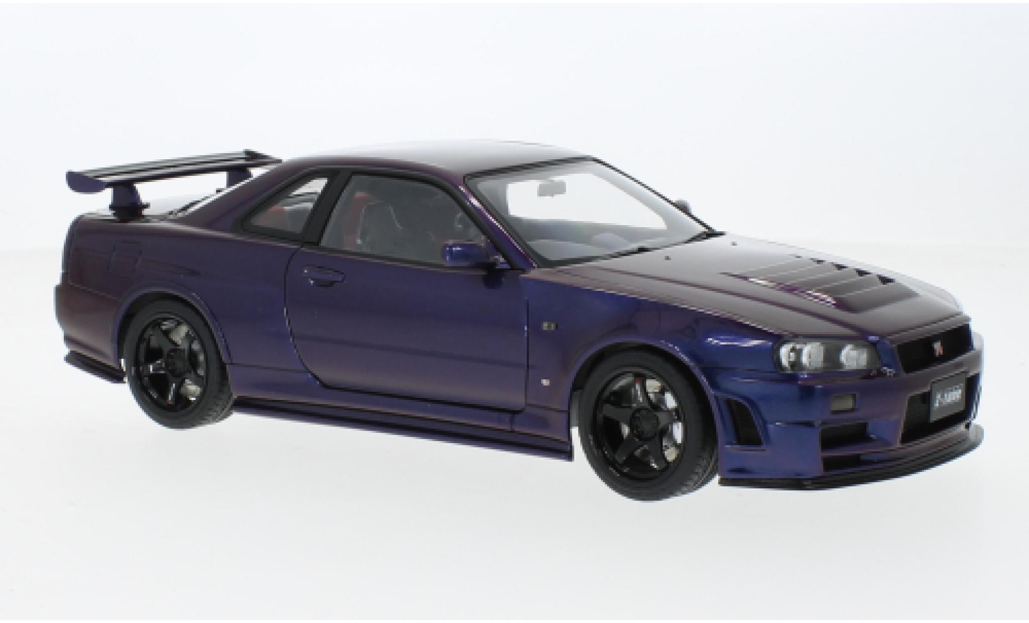 Nissan Skyline 1/18 AUTOart GT-R (R34) Z-Tune metallise violett 2005 modellino in miniatura