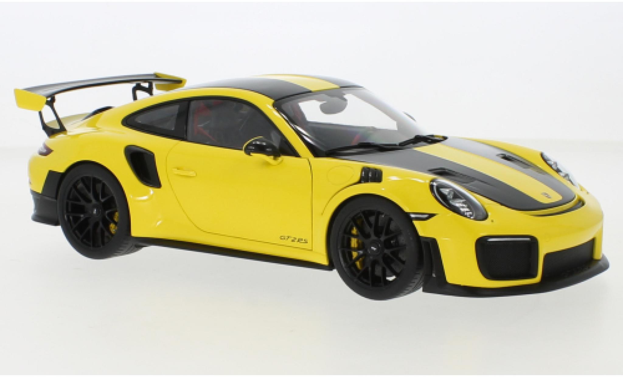 Porsche 991 GT2 RS 1/18 AUTOart 911 (.2) giallo 2017 modellino in miniatura