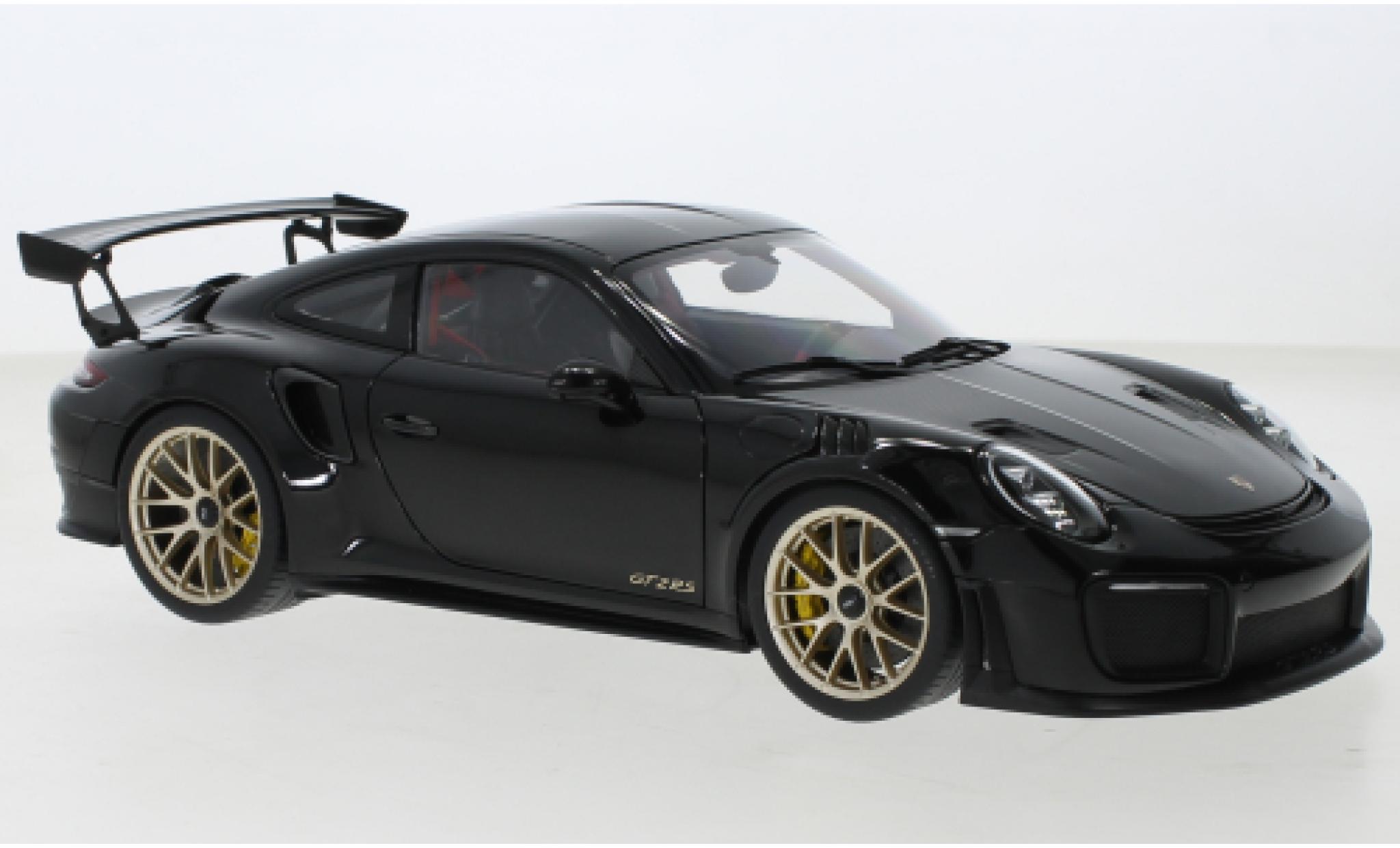 Porsche 991 GT2 RS 1/18 AUTOart 911 (.2) nero 2017 modellino in miniatura
