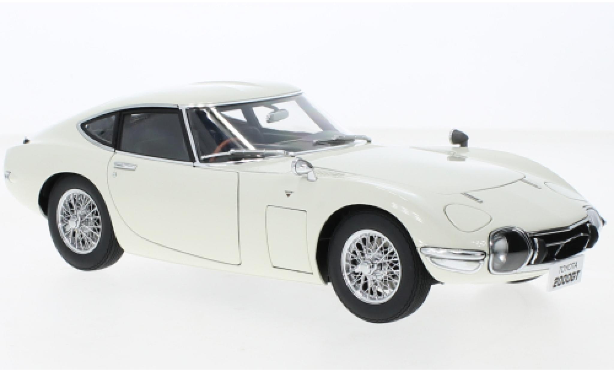 Toyota 2000 GT 1/18 AUTOart bianco RHD 1965 modellino in miniatura