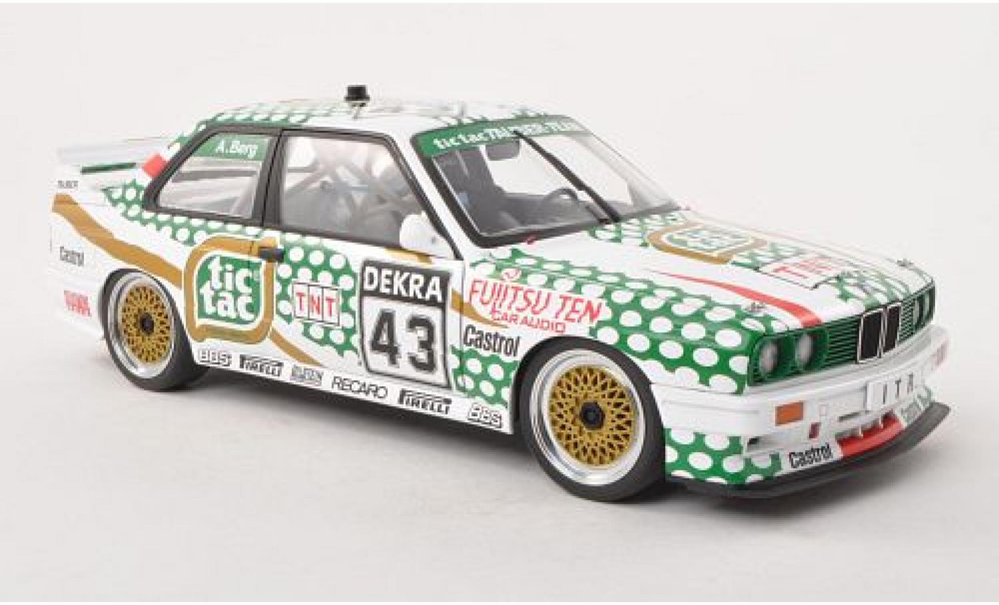 Bmw M3 1/18 AUTOart (E30) No.43 Tic Tac DTM 1991 1:18 modellino in miniatura