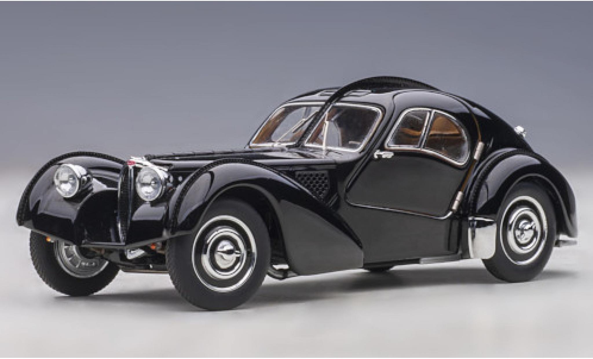 Bugatti 57 1/43 AUTOart SC Atlantic nero RHD 1938 modellino in miniatura