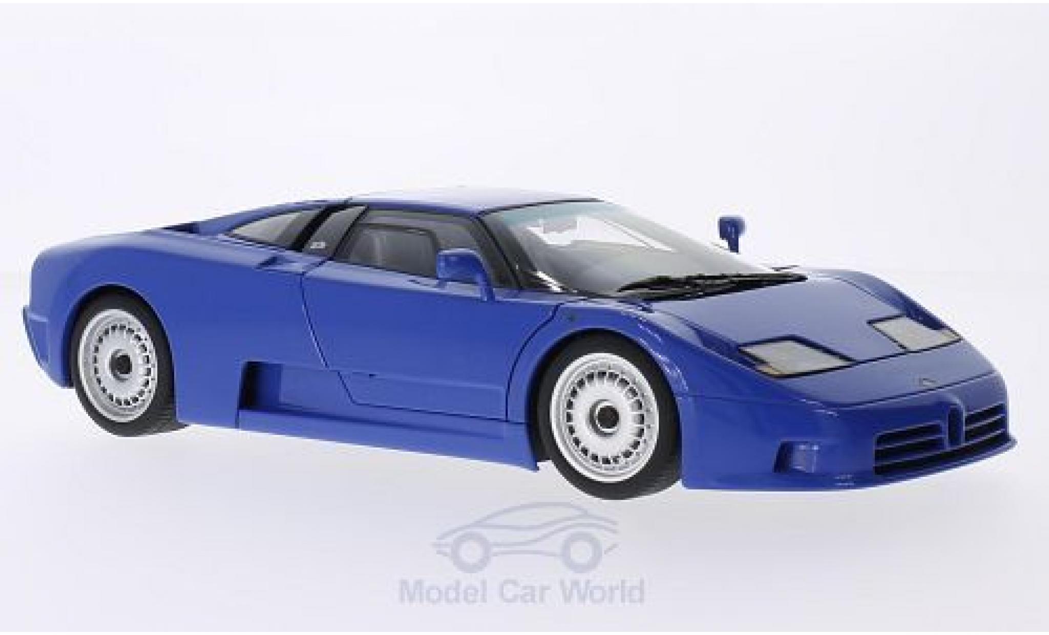 Bugatti EB110 1/18 AUTOart GT blu 1991 modellino in miniatura