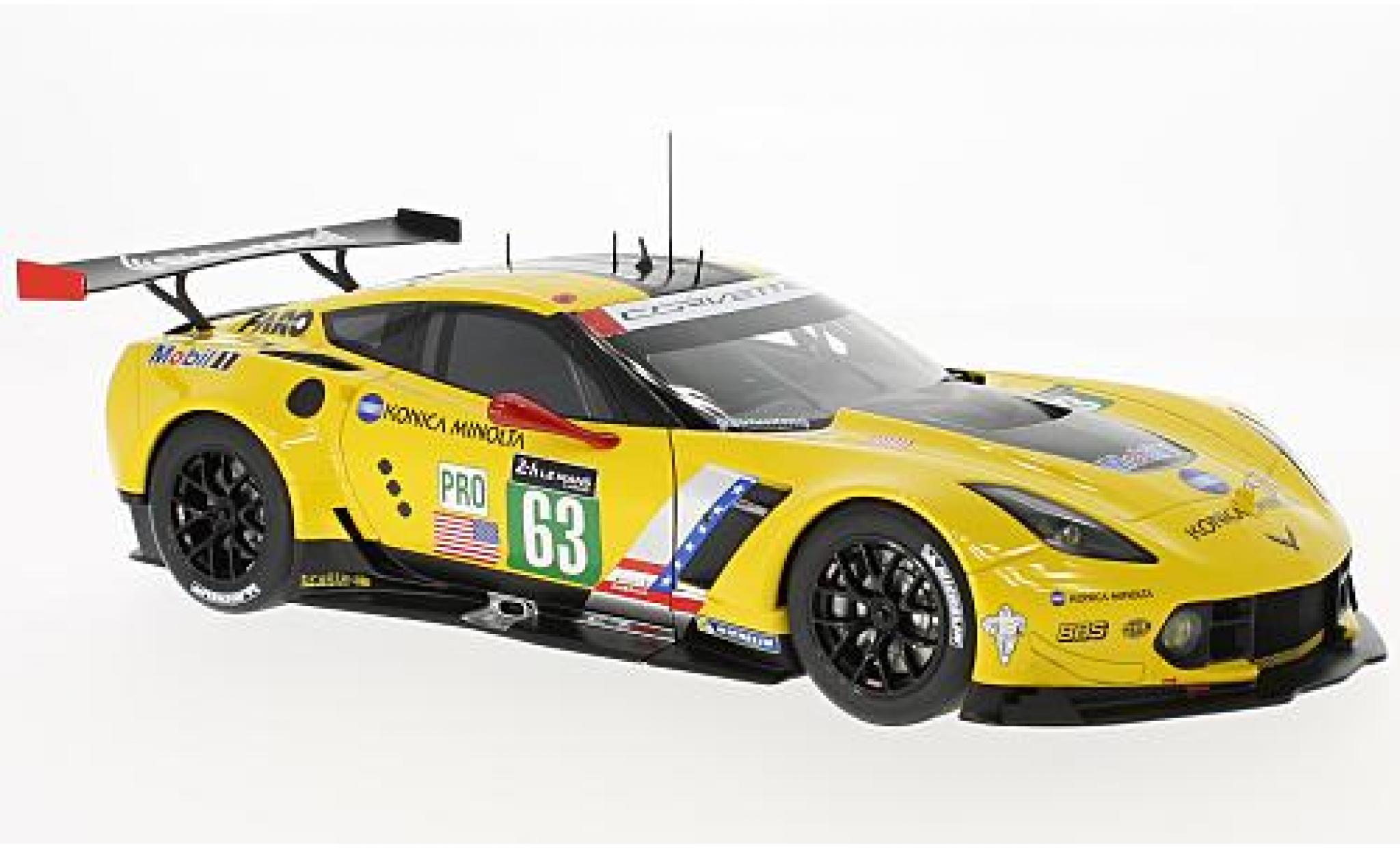 Chevrolet Corvette 1/18 AUTOart C7.R No.63 24h Le Mans 2016 J.Magnussen/A.Garcia/R.Taylor modellino in miniatura