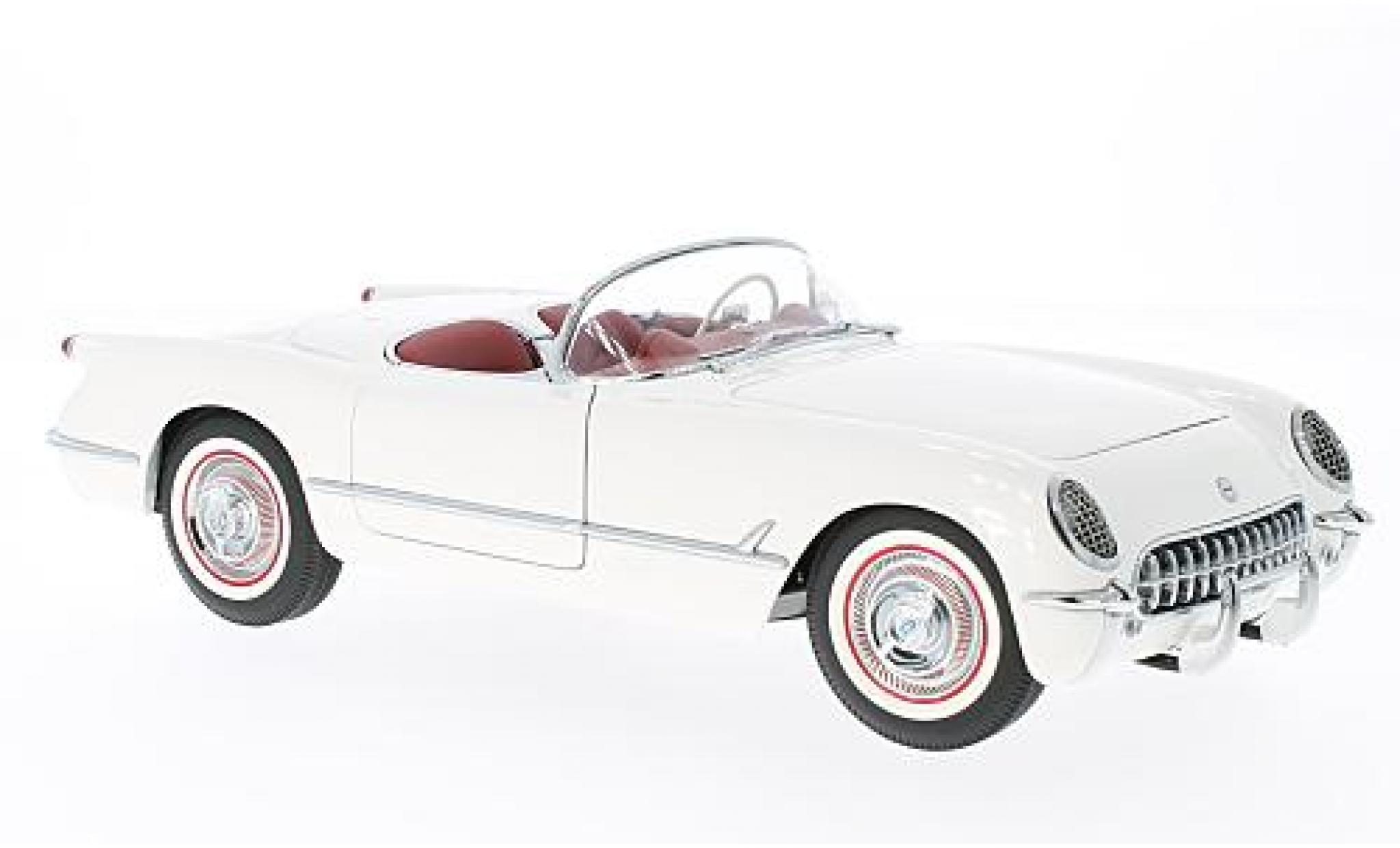 Chevrolet Corvette 1/18 AUTOart bianco 1953 modellino in miniatura