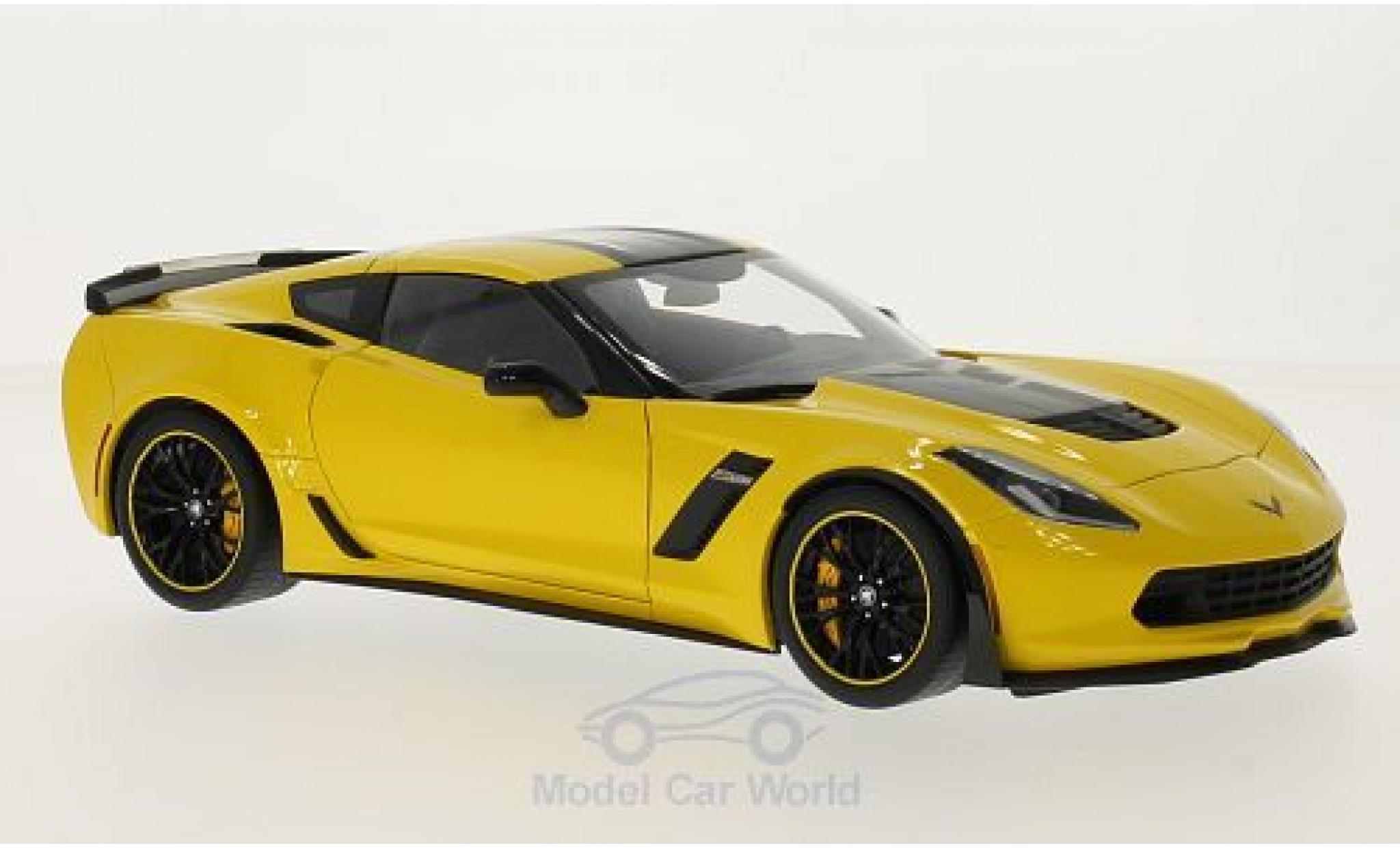 Chevrolet Corvette C7 1/18 AUTOart Z06 C7-R Edition giallo/nero 2014 modellino in miniatura