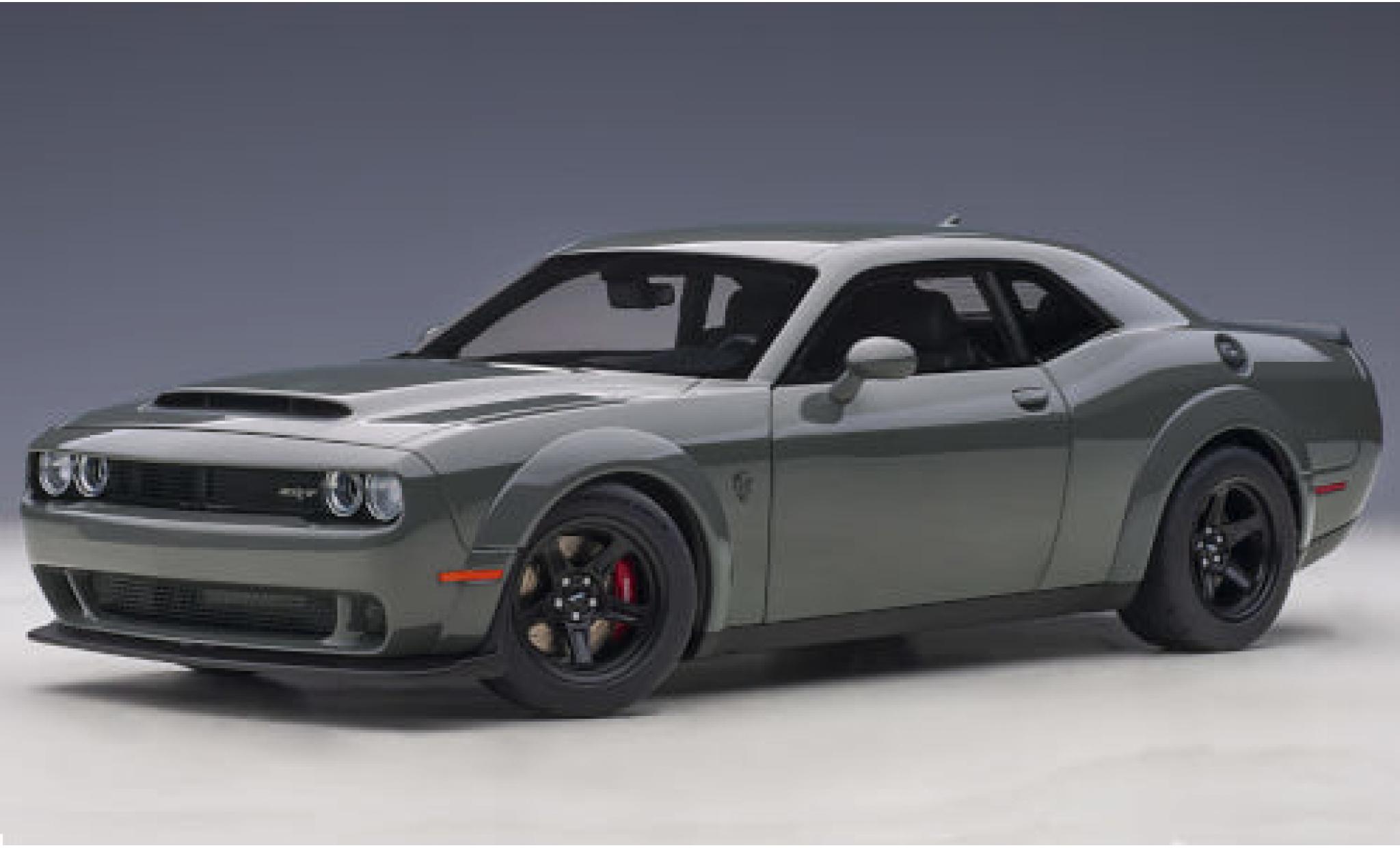 Dodge Challenger 1/18 AUTOart SRT Demon grigio modellino in miniatura