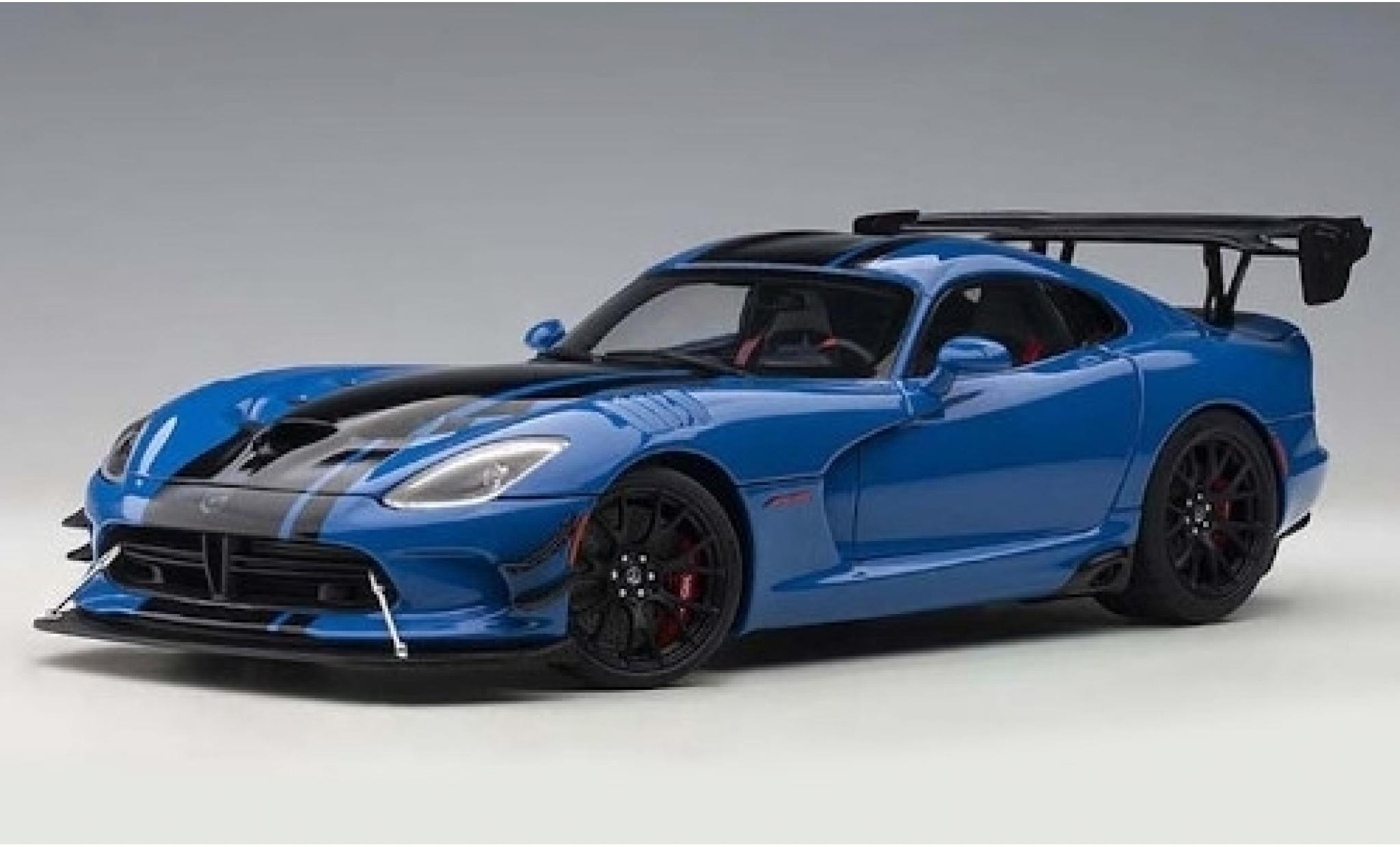 Dodge Viper 1/18 AUTOart ACR blu/nero 2017 modellino in miniatura