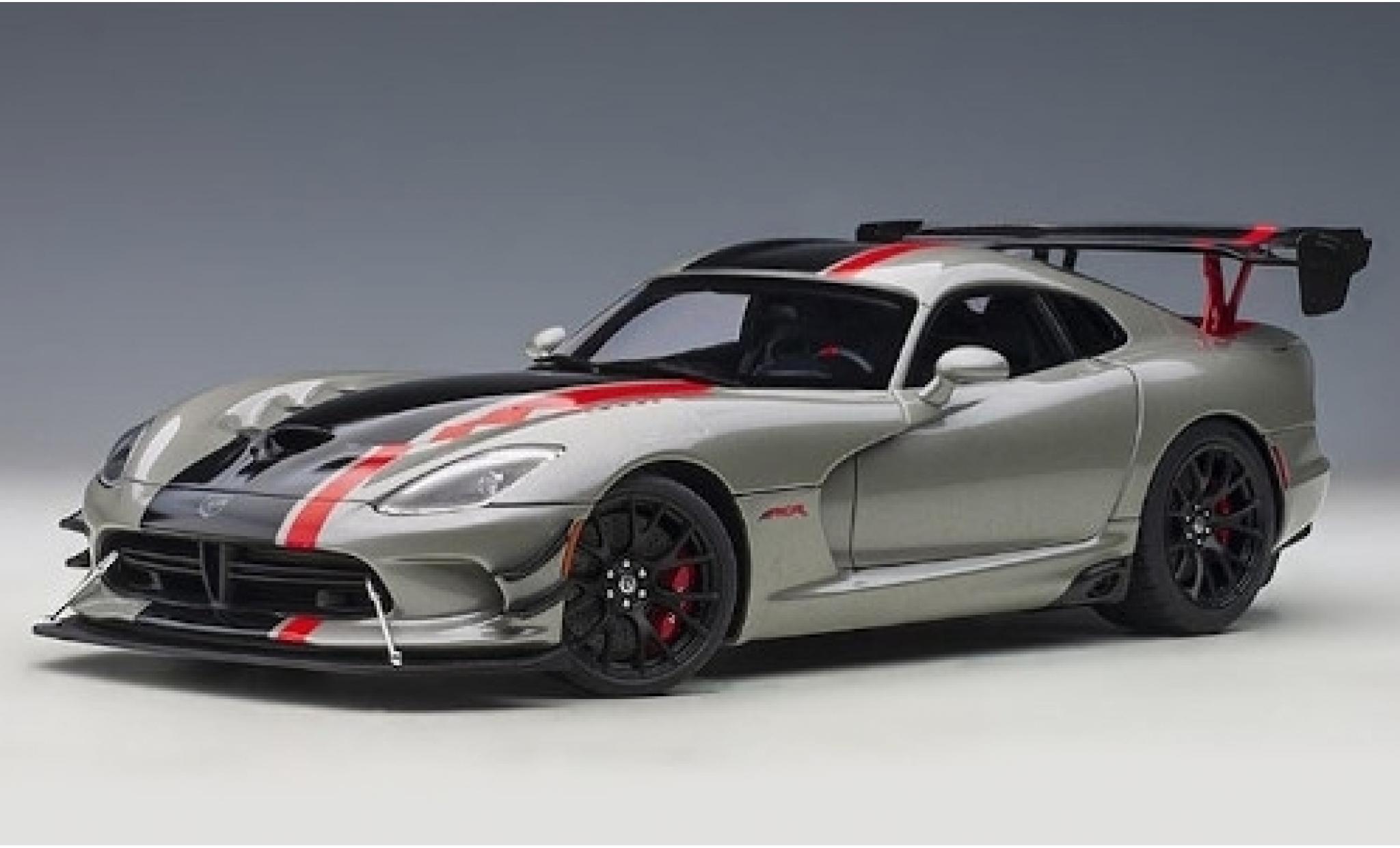 Dodge Viper 1/18 AUTOart ACR metallico grigio/Dekor 2017 modellino in miniatura