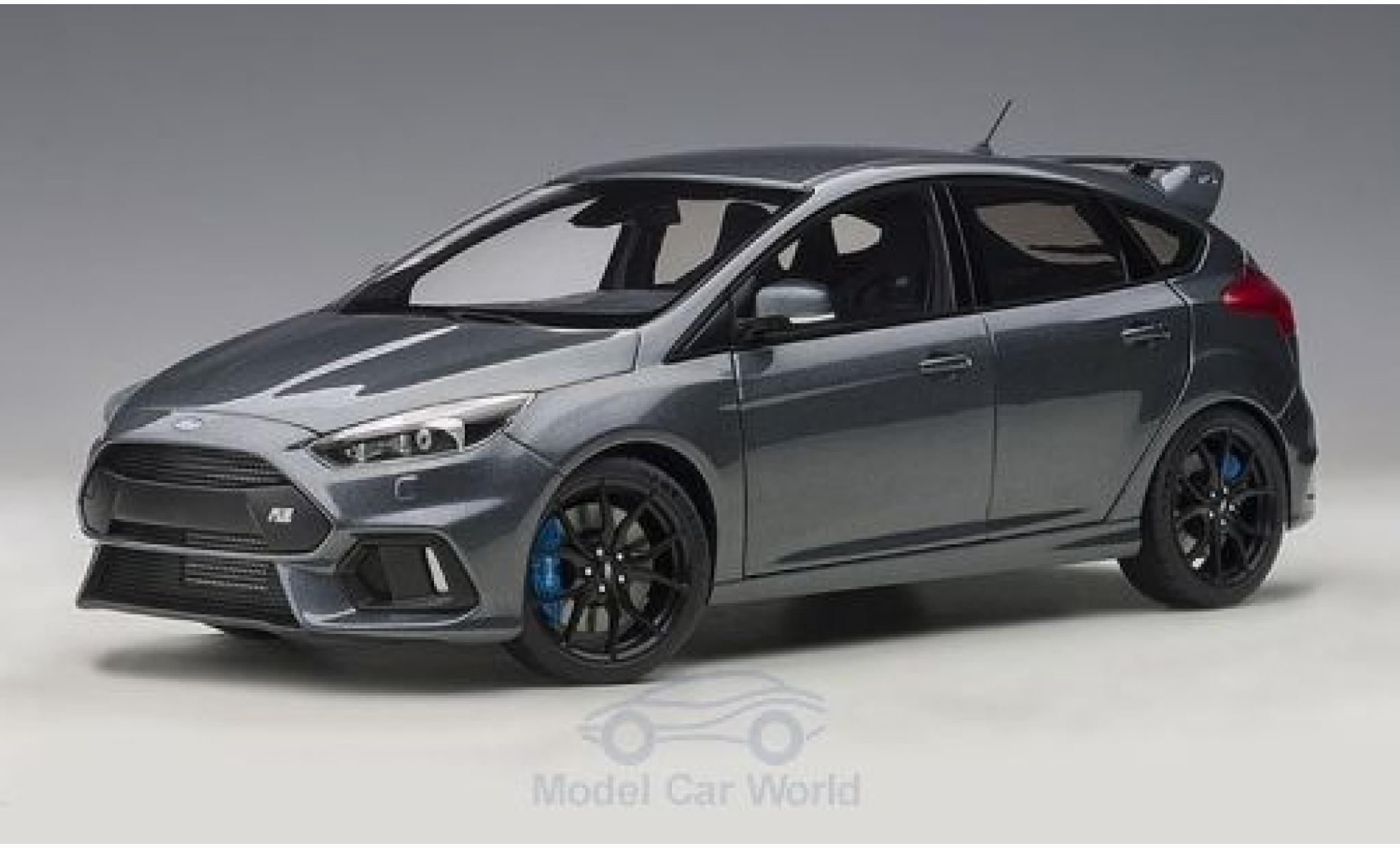 Ford Focus 1/18 AUTOart MKIII RS metallico grigio 2016 modellino in miniatura