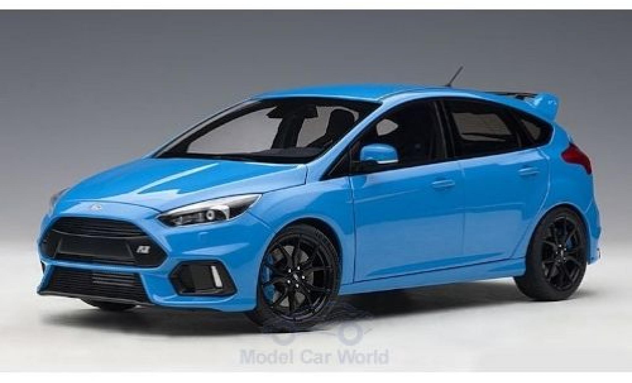 Ford Focus 1/18 AUTOart MKIII RS metallico blu 2016 modellino in miniatura