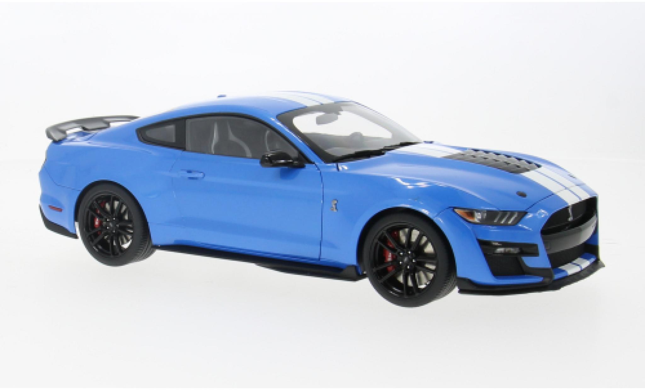 Shelby GT AUTOart Ford Mustang 500 blau/weiss 1:18 modellino in miniatura