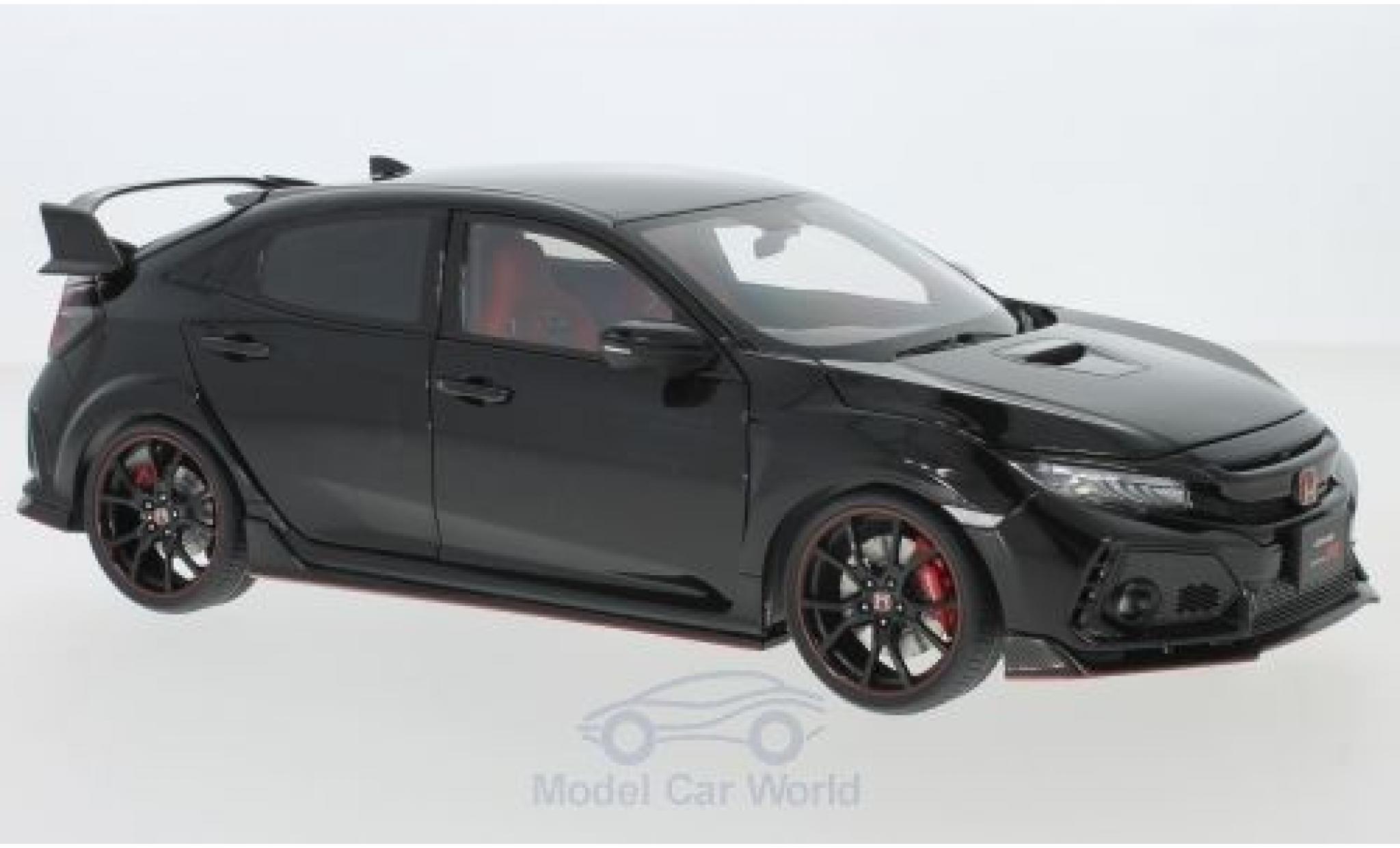Honda Civic 1/18 AUTOart Type R (FK8) metallico nero RHD 2017 modellino in miniatura