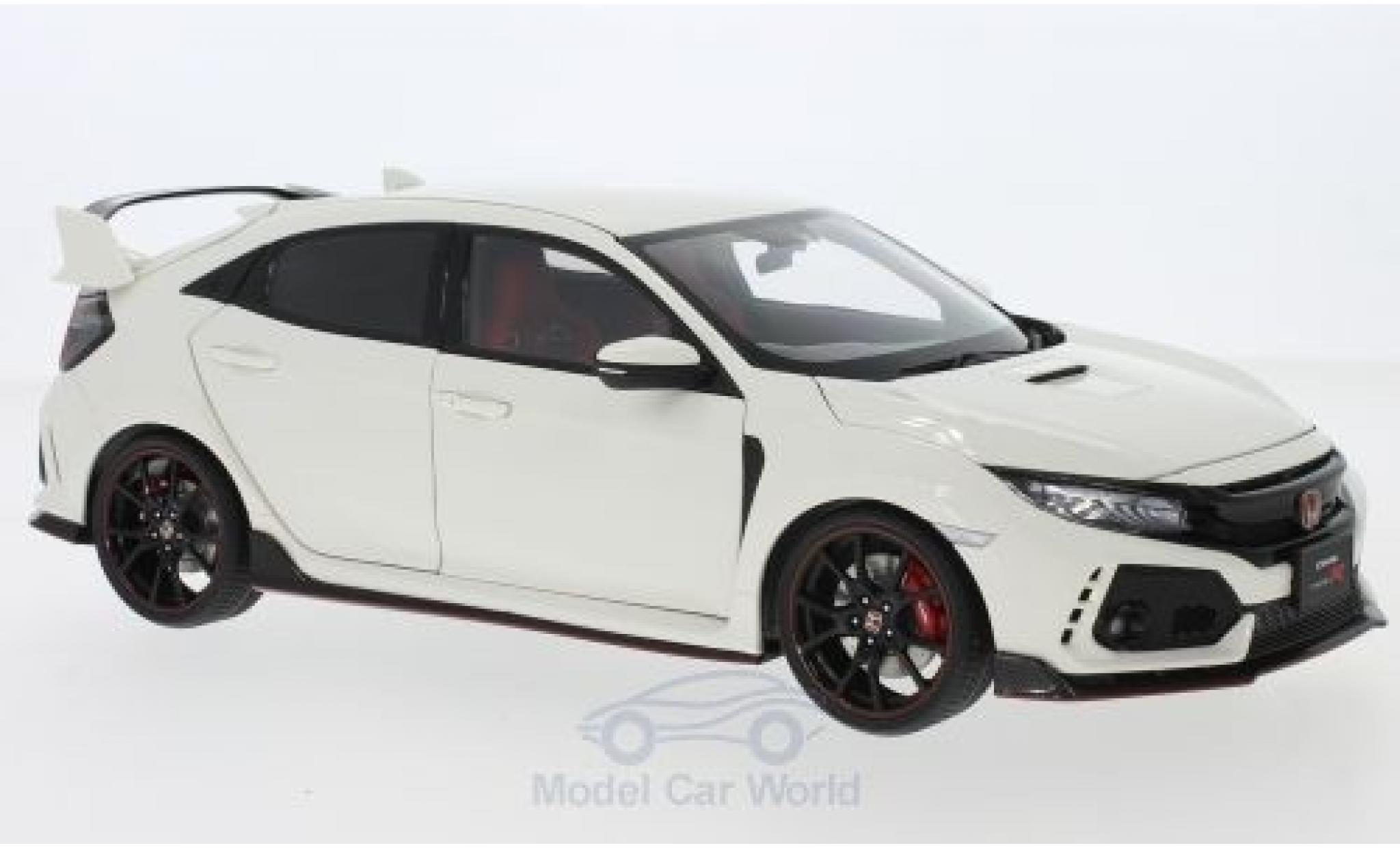 Honda Civic 1/18 AUTOart Type R (FK8) bianco RHD 2017 modellino in miniatura