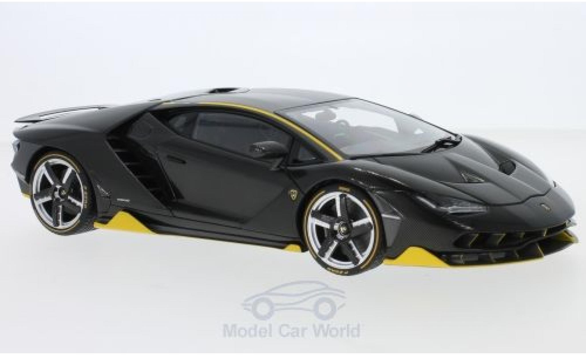 Lamborghini Centenario 1/18 AUTOart LP770-4 carbon/giallo 2017 modellino in miniatura
