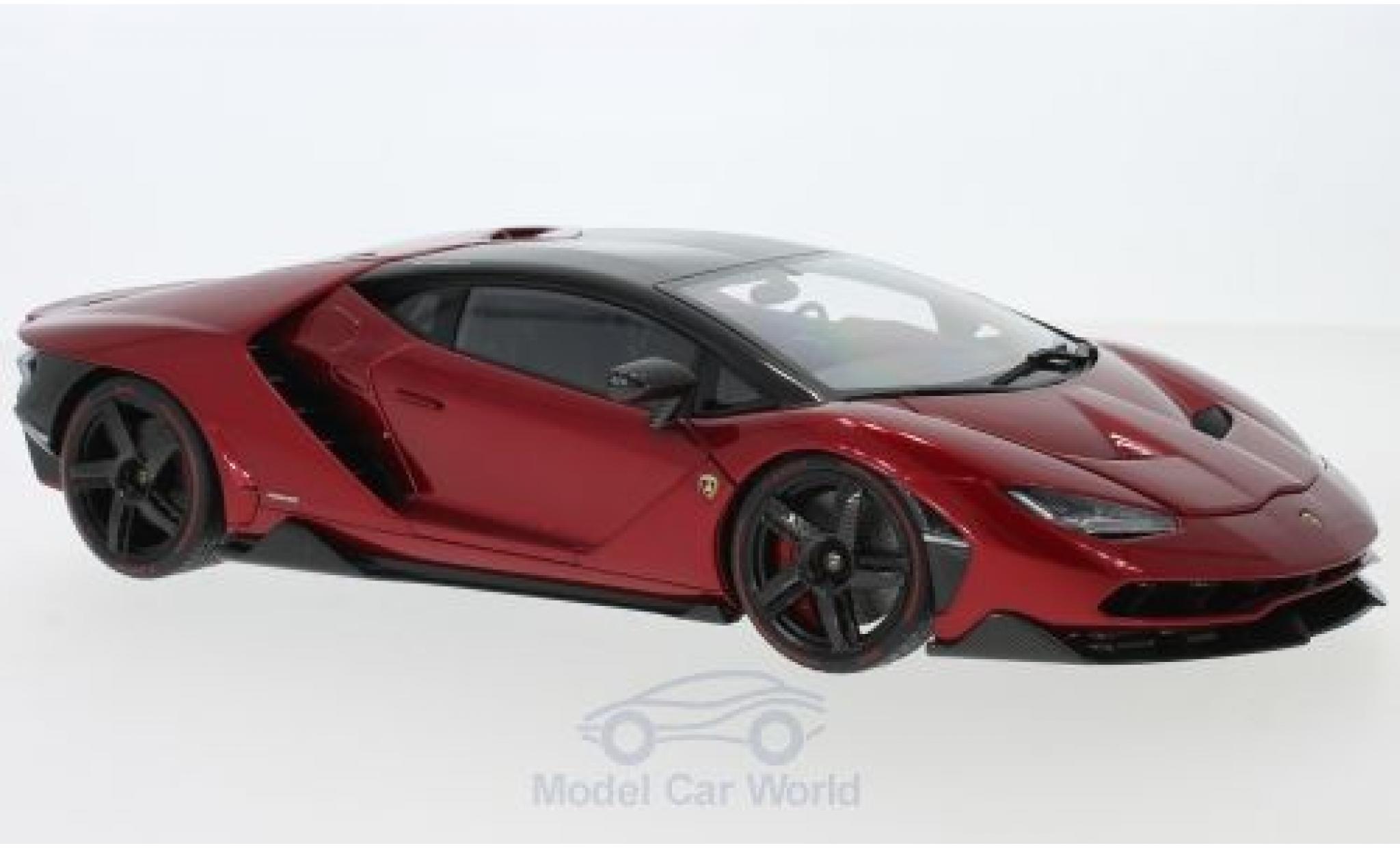 Lamborghini Centenario 1/18 AUTOart metallico rosso 2017 modellino in miniatura