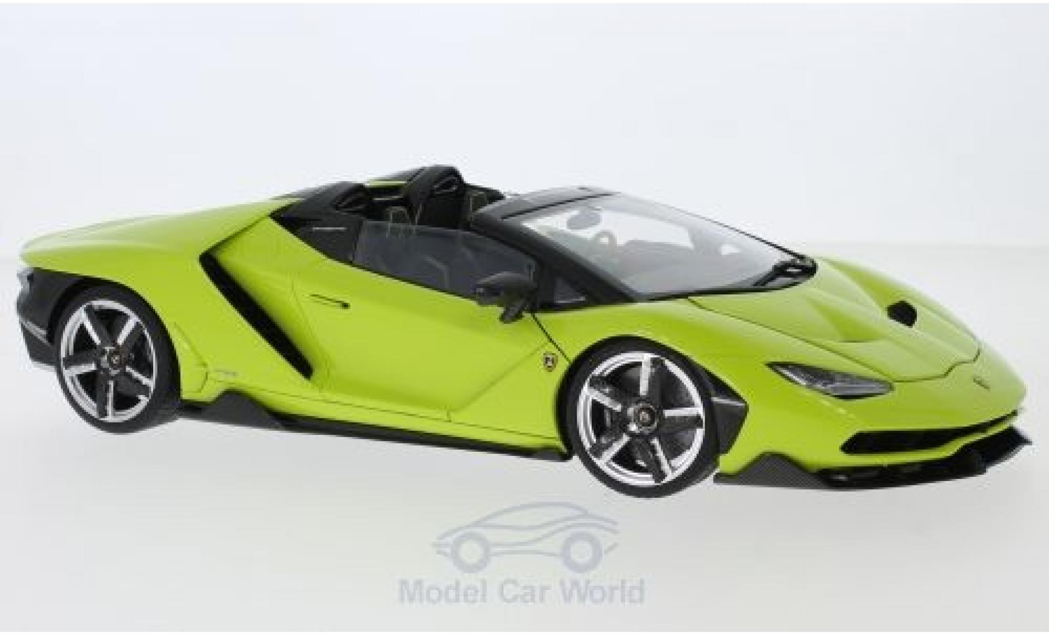 Lamborghini Centenario 1/18 AUTOart Roadster verde 2016 modellino in miniatura