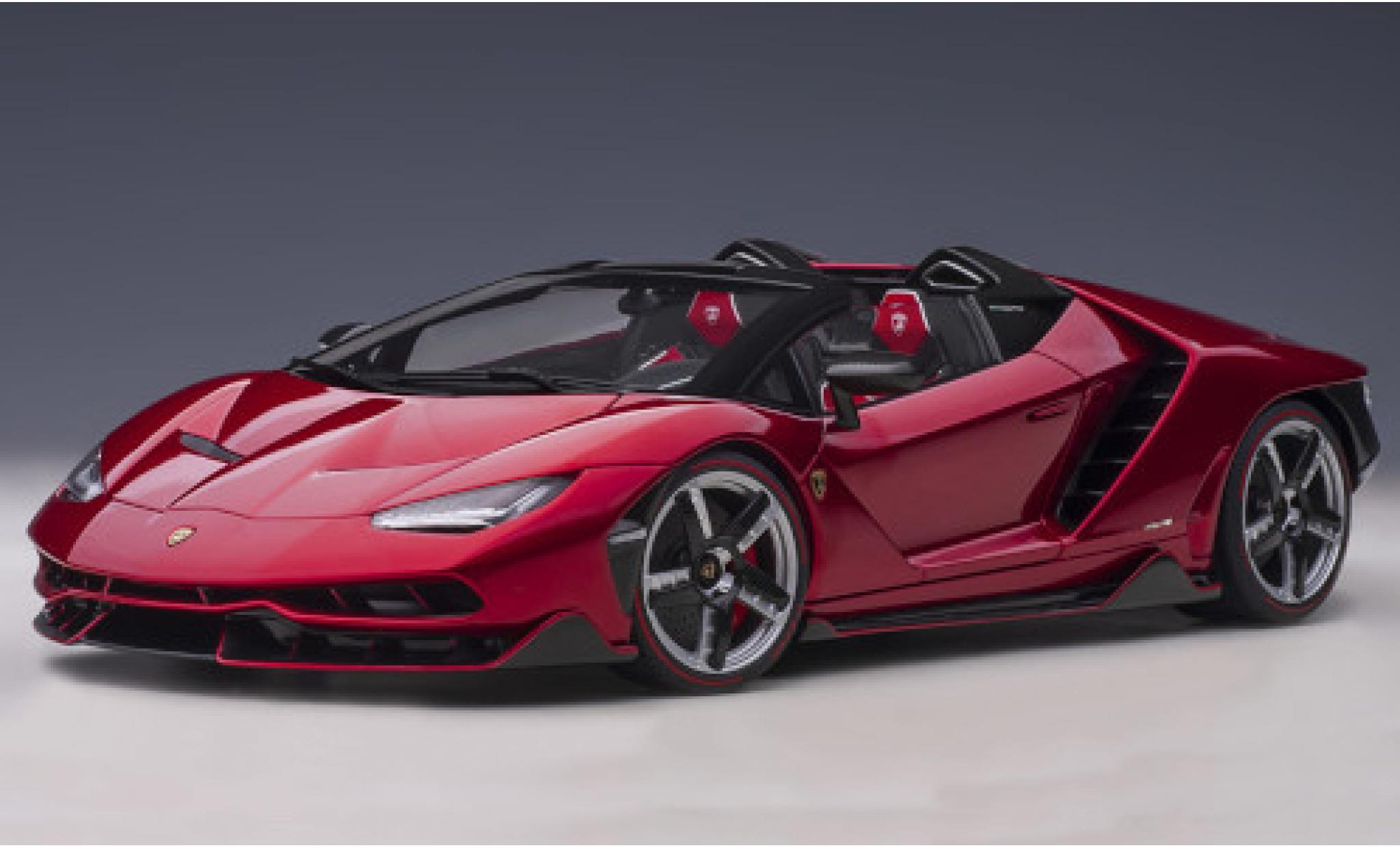 Lamborghini Centenario 1/18 AUTOart Roadster metallico rosso 2016 modellino in miniatura