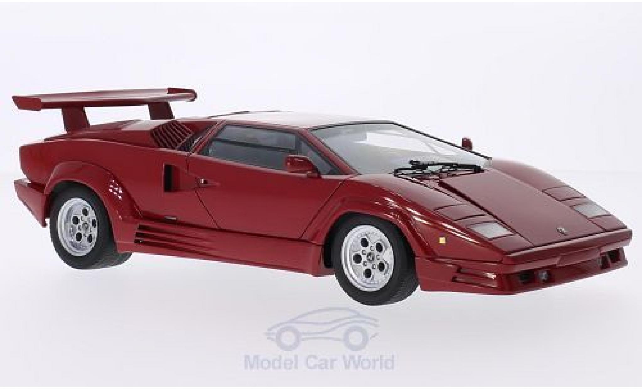 Lamborghini Countach 1/18 AUTOart rosso 1998 25 Jahre Jubiläum modellino in miniatura