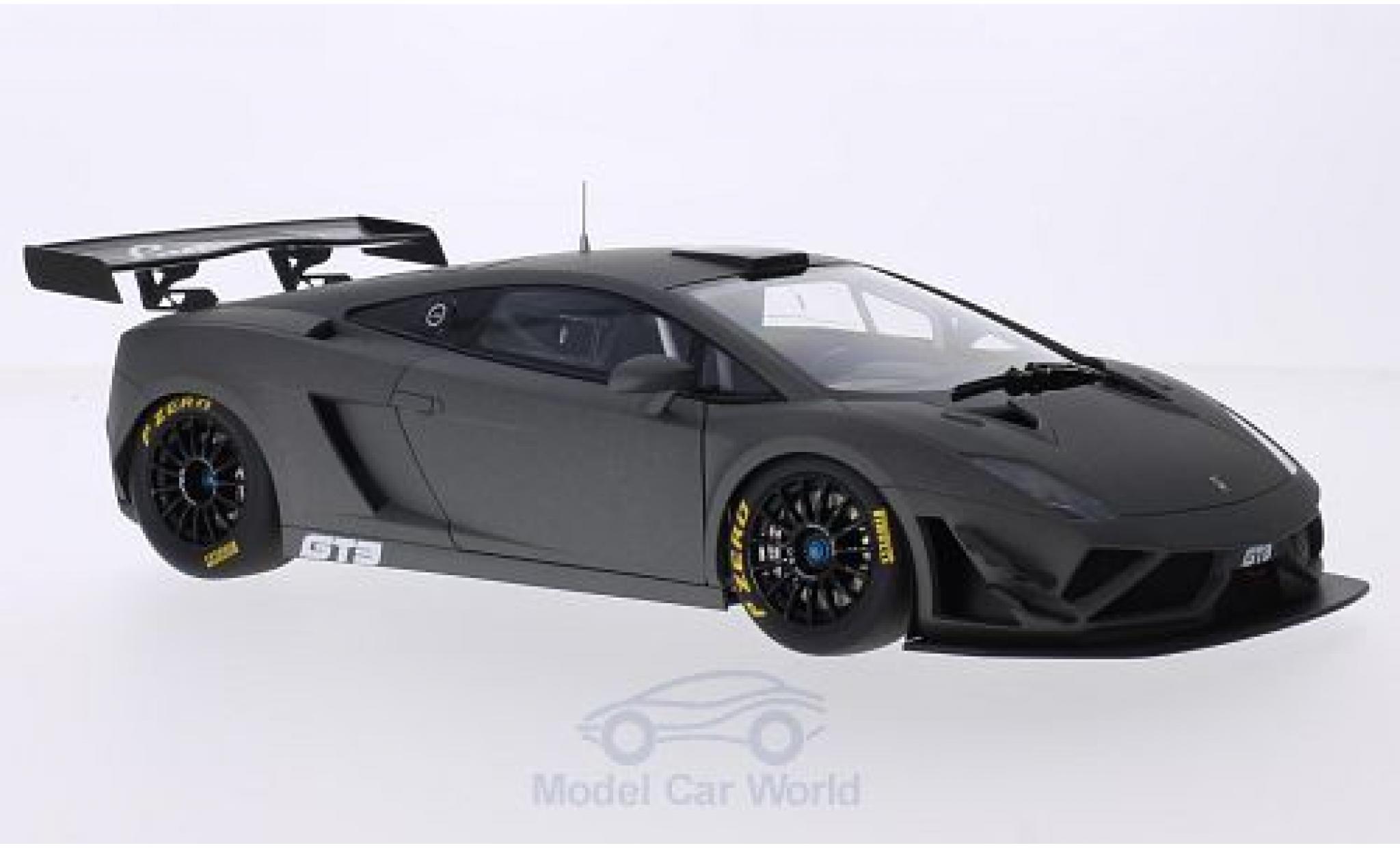 Lamborghini Gallardo 1/18 AUTOart GT3 FL2 matt-grigio 2013 Plain Body Version modellino in miniatura