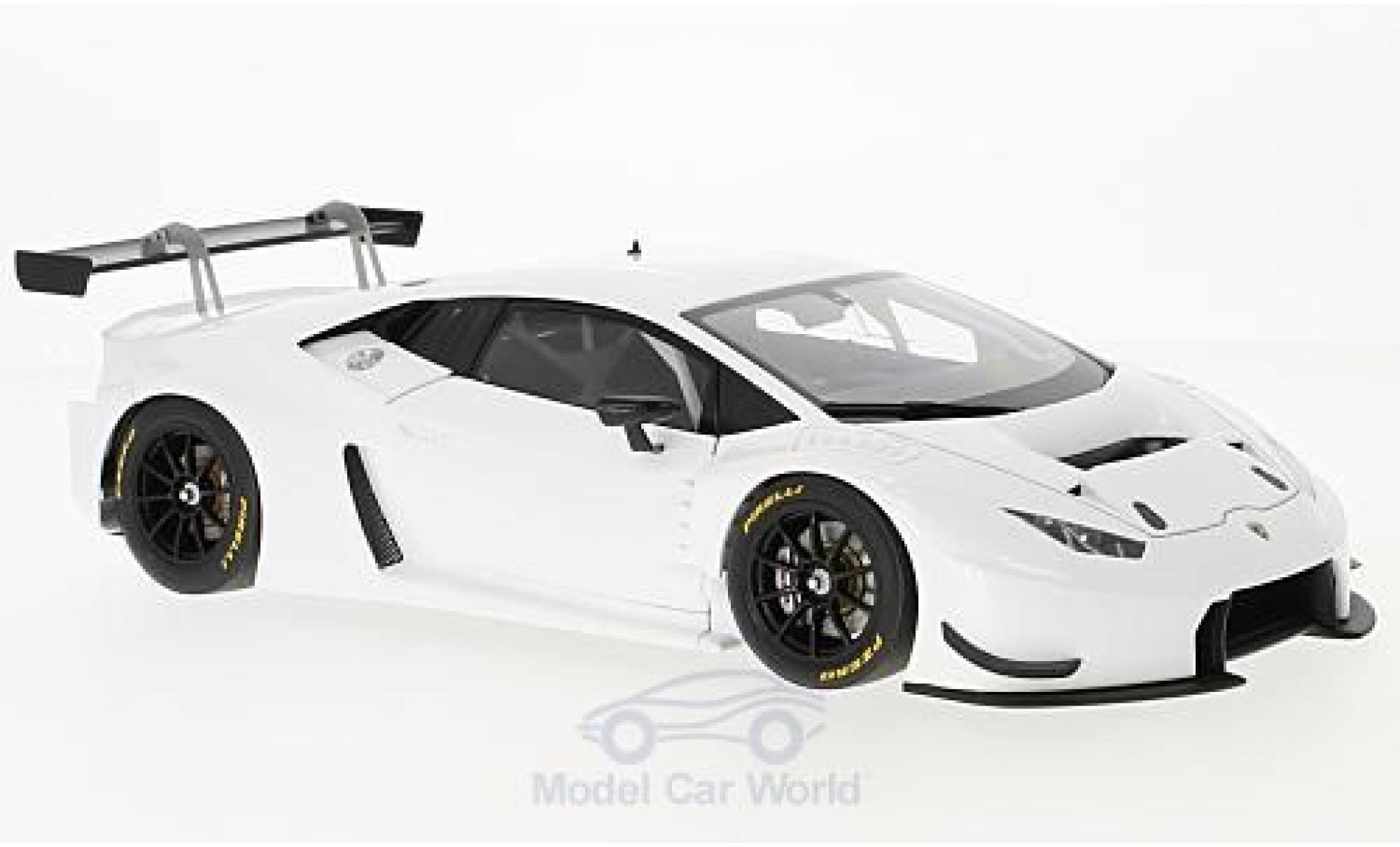 Lamborghini Huracan 1/18 AUTOart GT3 bianco 2015 modellino in miniatura