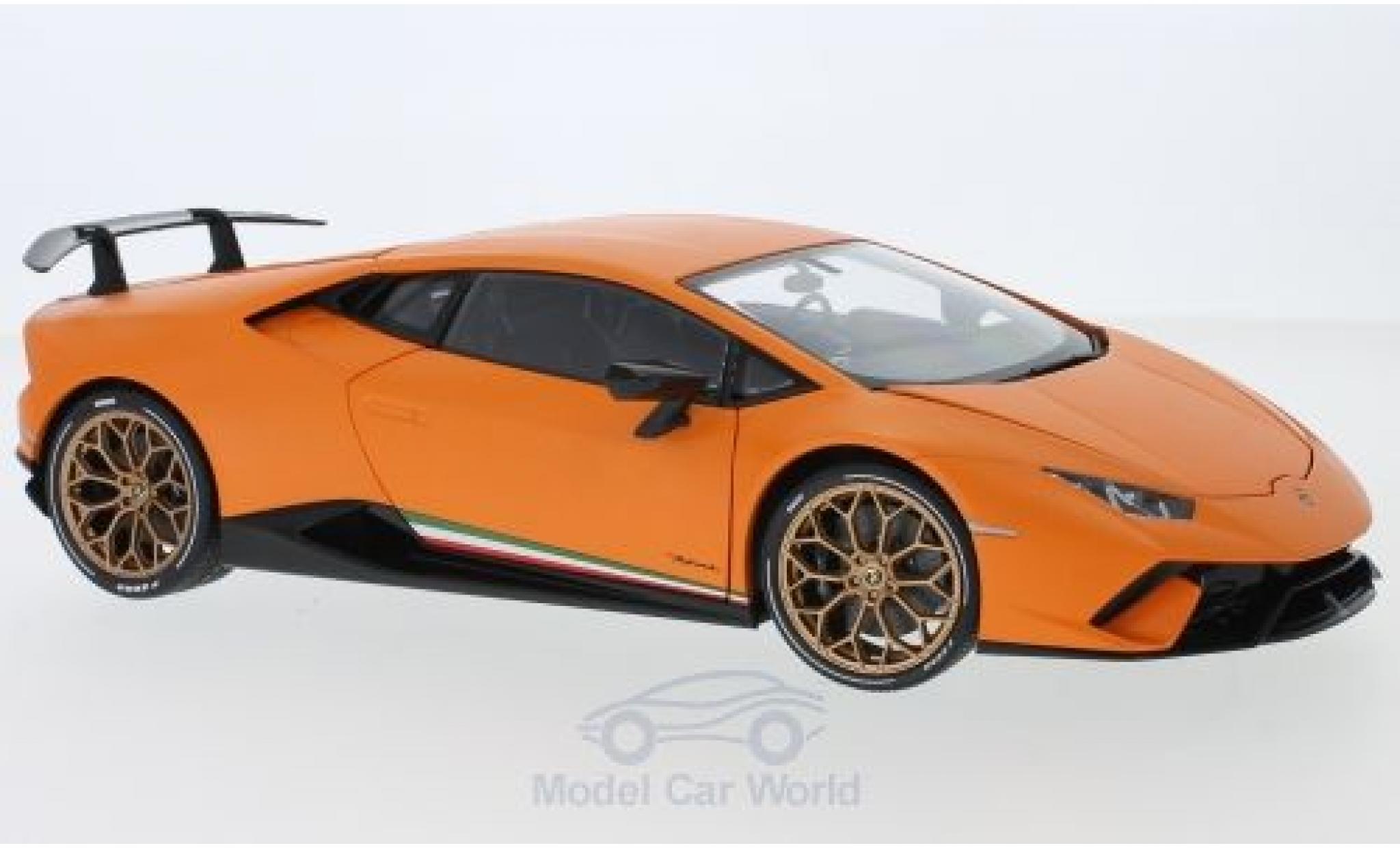 Lamborghini Huracan 1/18 AUTOart Performante matt-orange 2017 modellino in miniatura