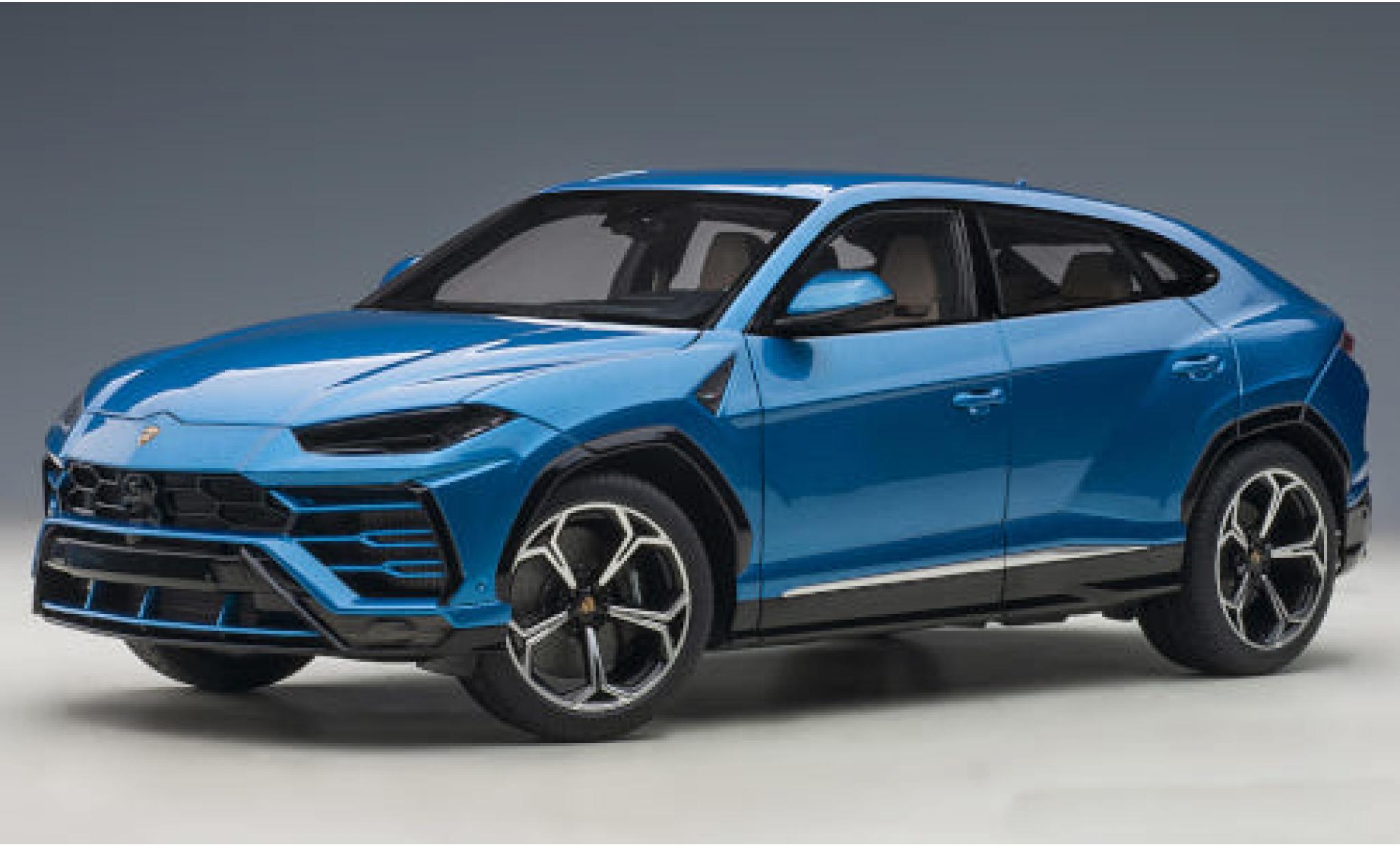 Lamborghini Urus 1/18 AUTOart metallico blu 2018 modellino in miniatura