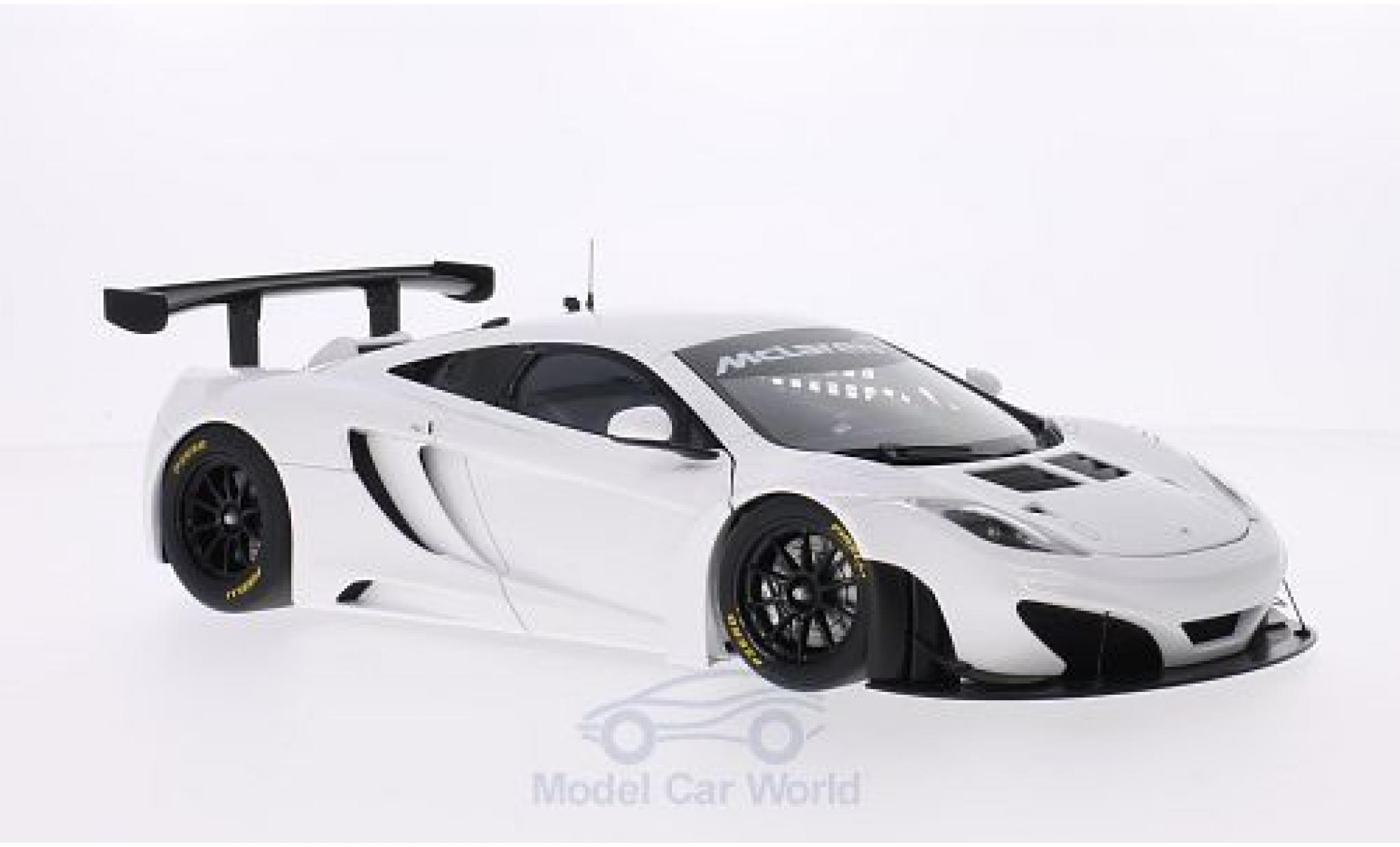 McLaren MP4-12C 1/18 AUTOart 12C GT3 bianco 2011 modellino in miniatura