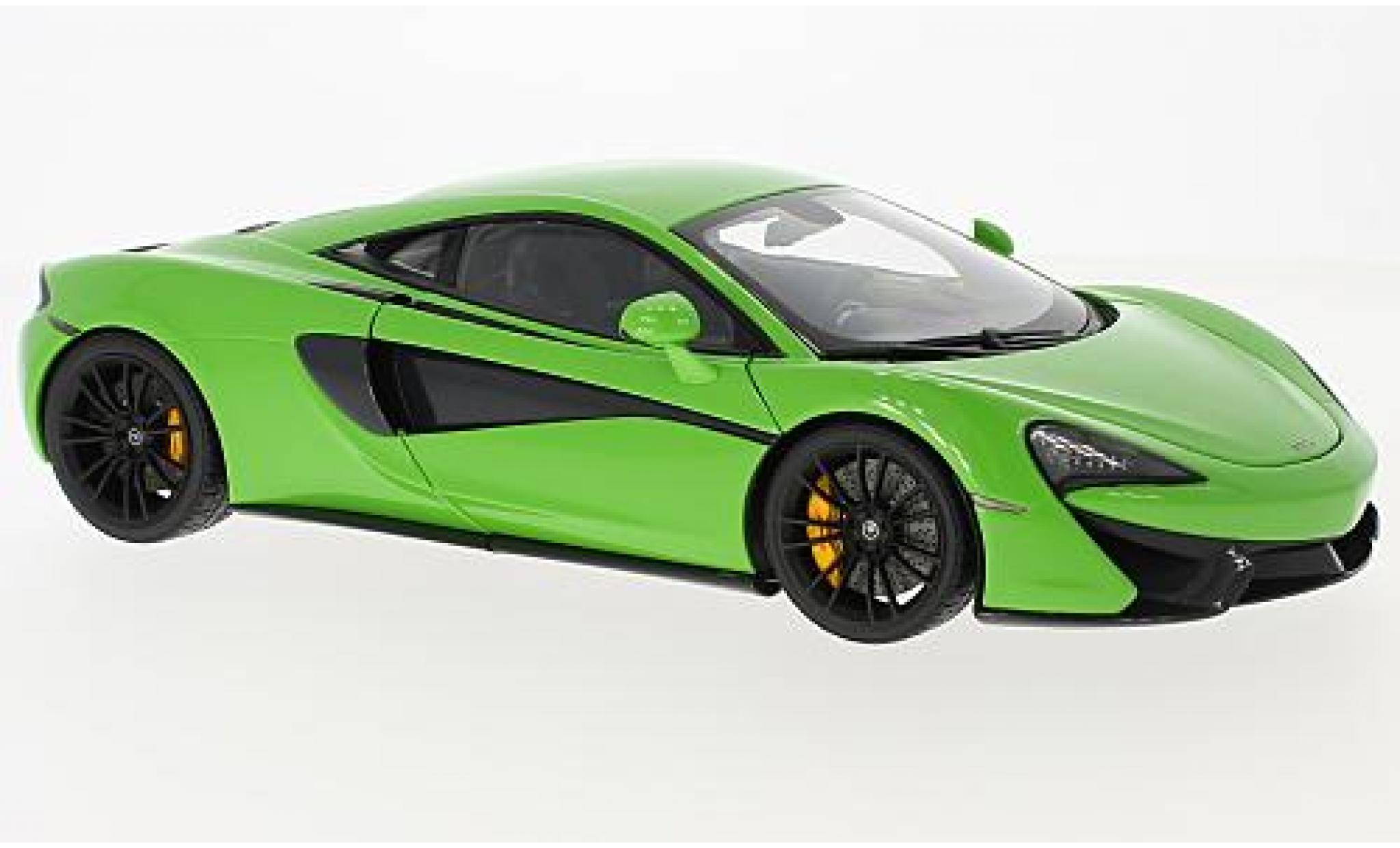 McLaren 570 1/18 AUTOart S verde 2016 avec nero jantes modellino in miniatura