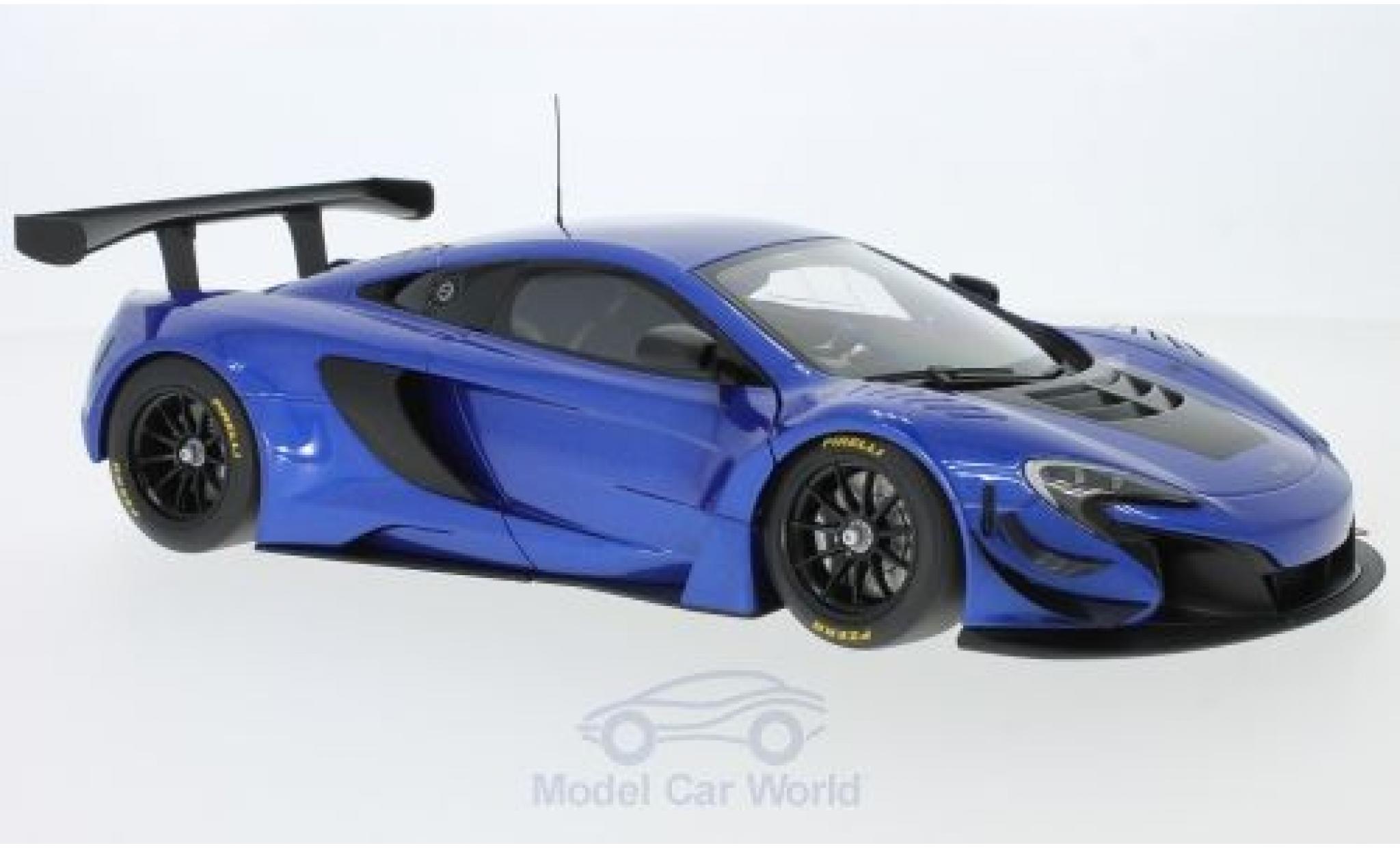 McLaren 650 1/18 AUTOart S GT3 blu/nero 2014 modellino in miniatura