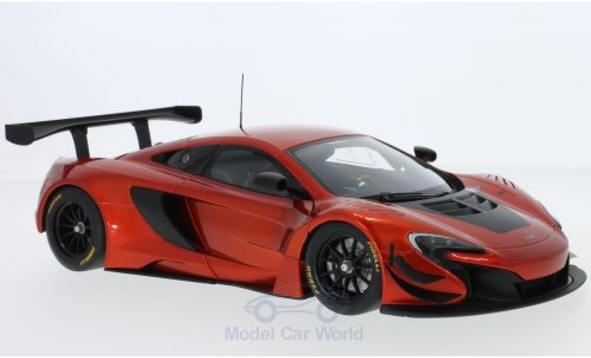 McLaren 650 1/18 AUTOart S GT3 metallico orange 2017 modellino in miniatura