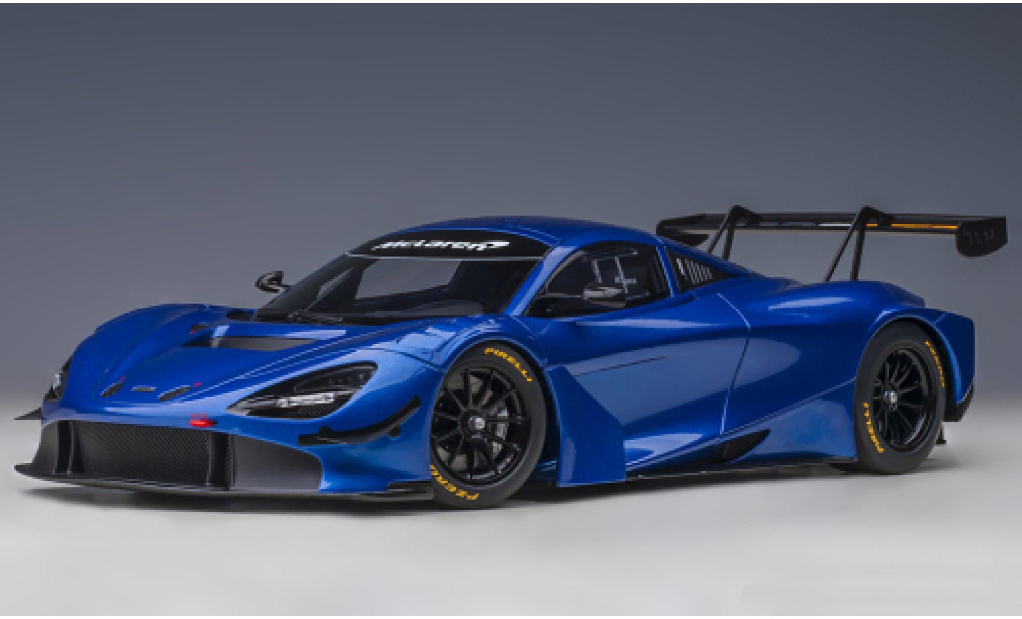 McLaren 720 1/18 AUTOart S GT3 metallico blu 2019 modellino in miniatura