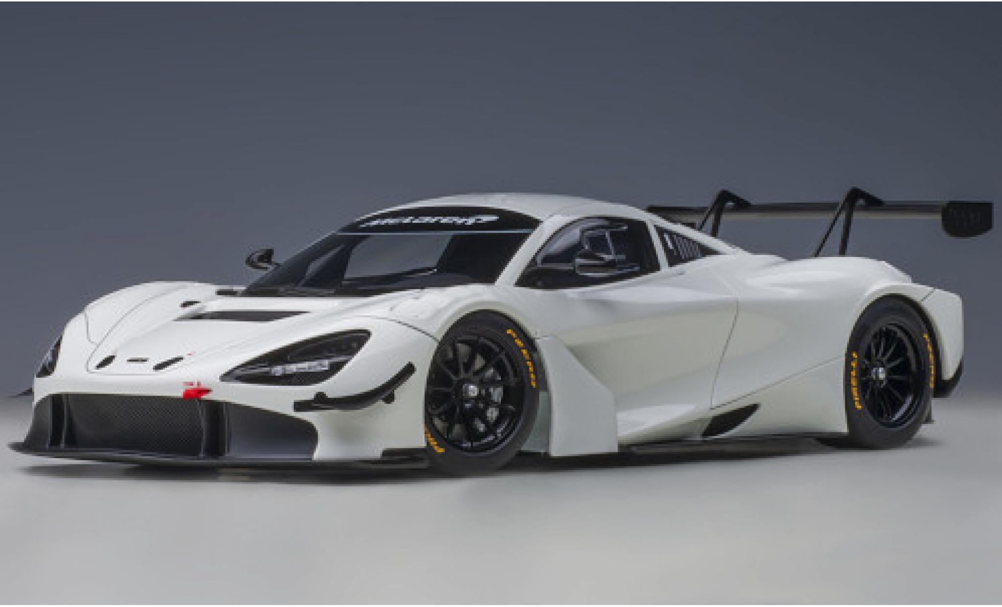 McLaren 720 1/18 AUTOart S GT3 bianco 2019 Plain Body Version modellino in miniatura
