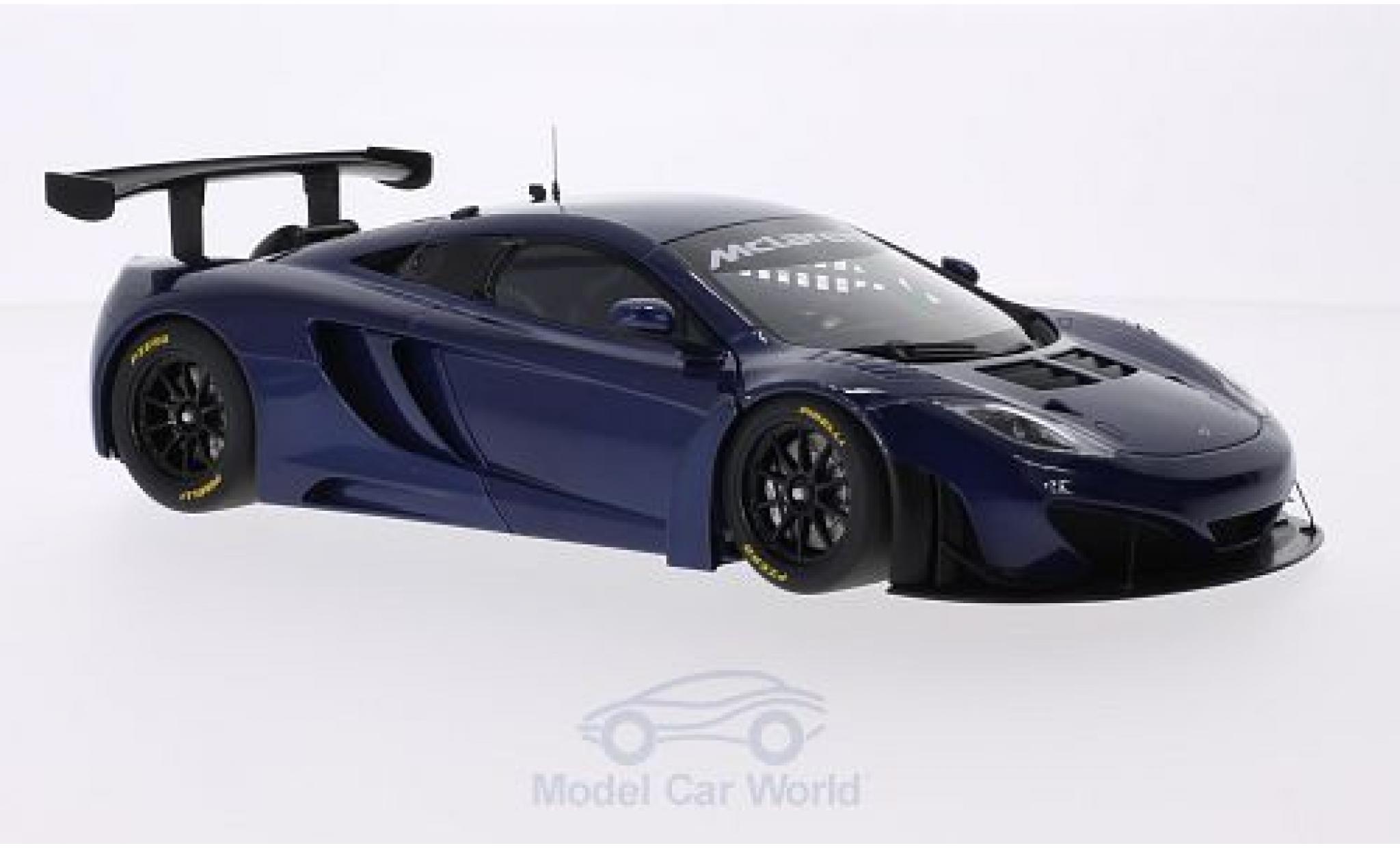 McLaren MP4-12C 1/18 AUTOart GT3 metallico blu RHD 2011 modellino in miniatura