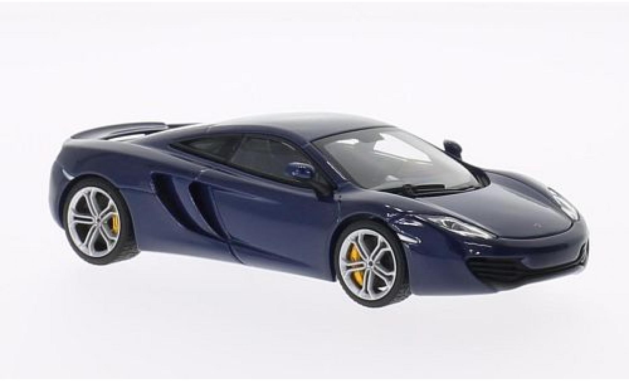 McLaren MP4-12C 1/43 AUTOart metallico blu 2011 modellino in miniatura