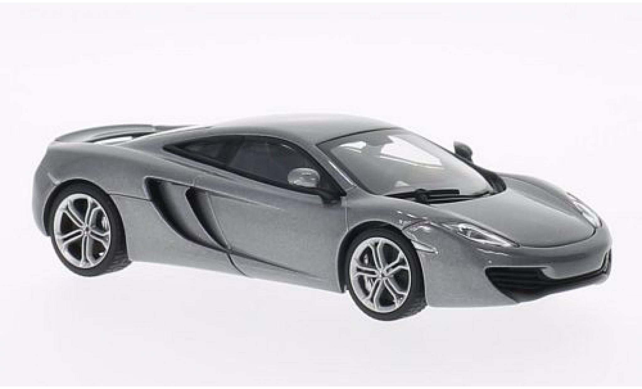 McLaren MP4-12C 1/43 AUTOart metallico grigio 2011 modellino in miniatura