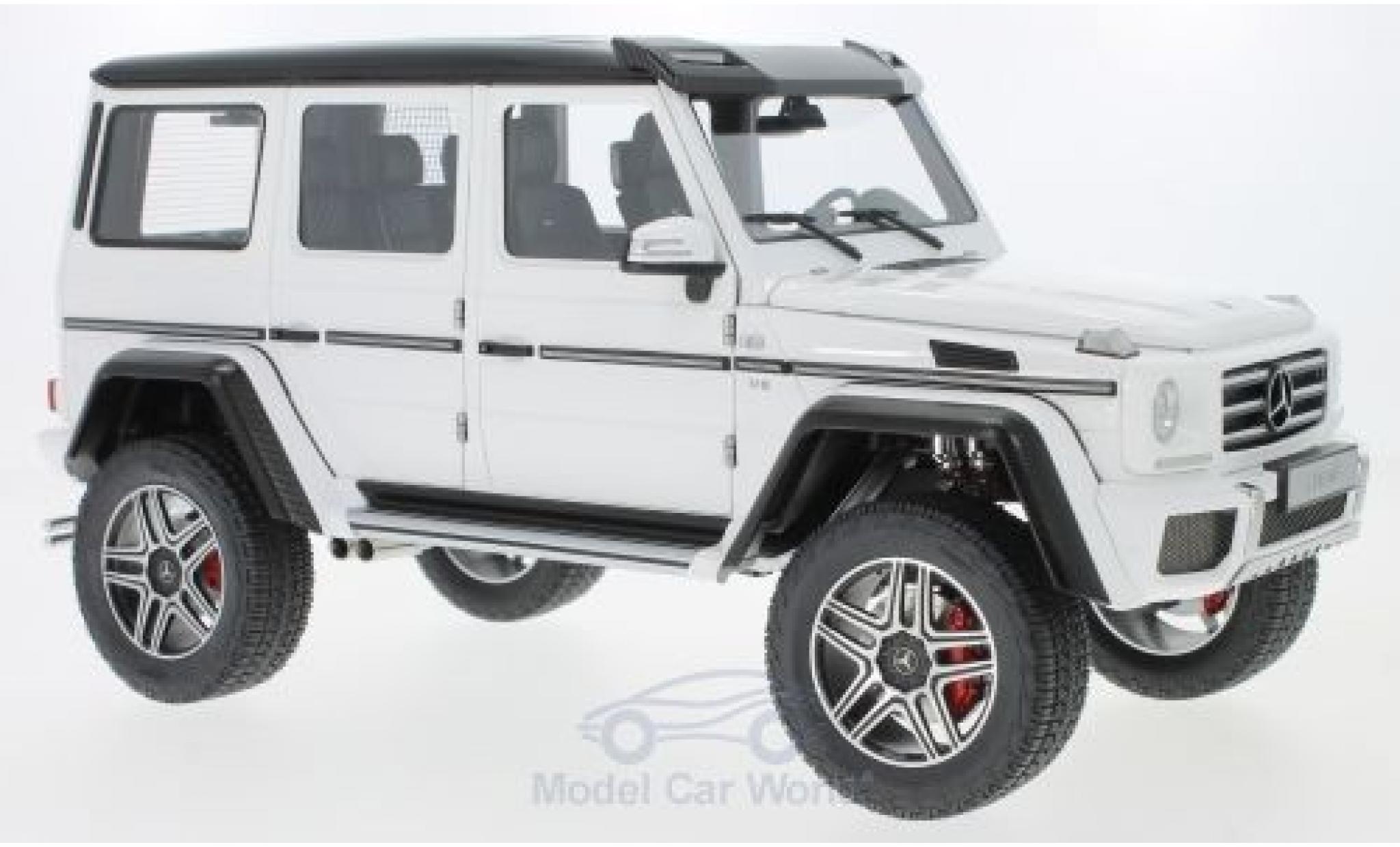 Mercedes Classe G 1/18 AUTOart G500 4x4 bianco 2016 modellino in miniatura