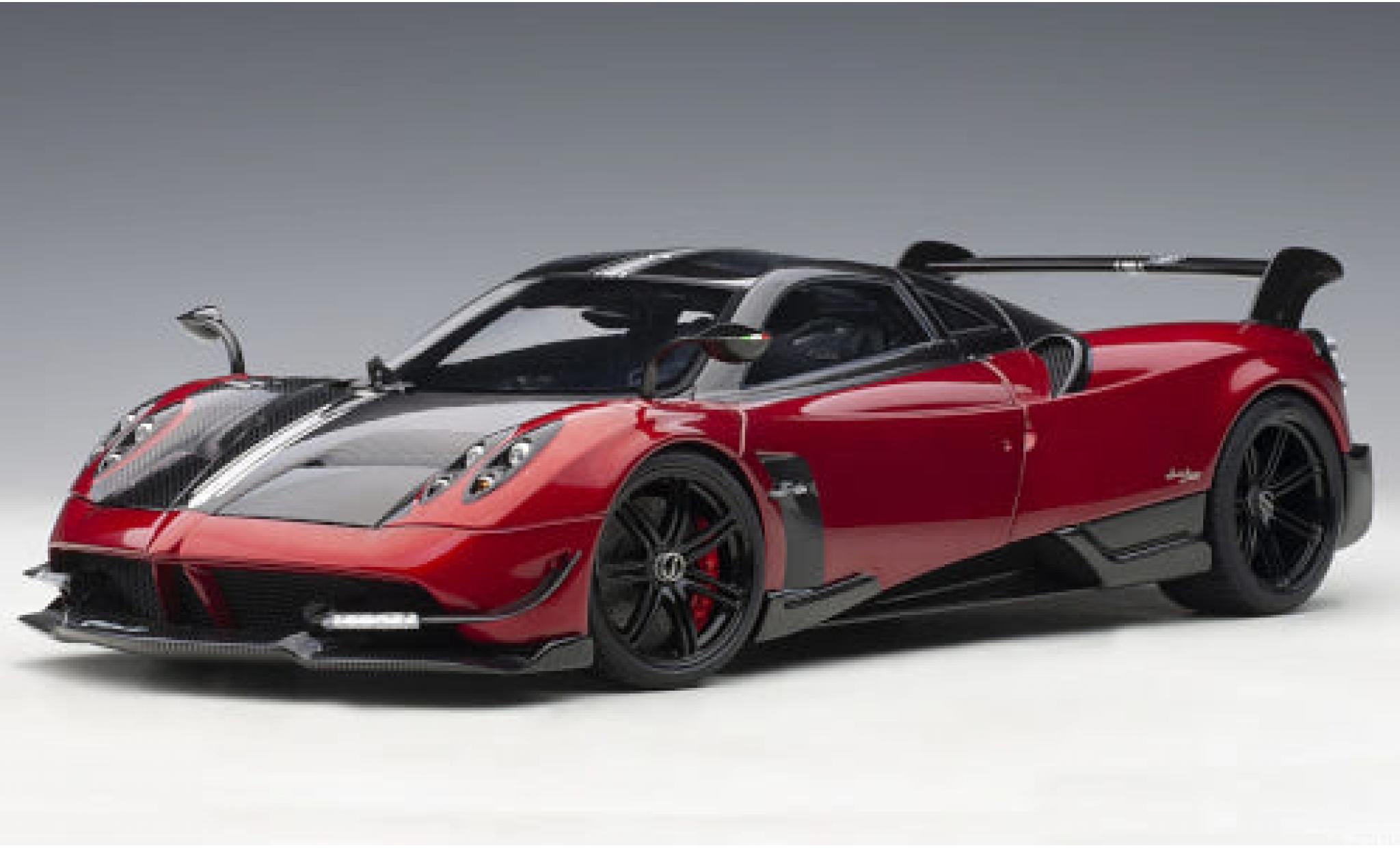 Pagani Huayra 1/18 AUTOart BC rosso/carbon 2016 modellino in miniatura