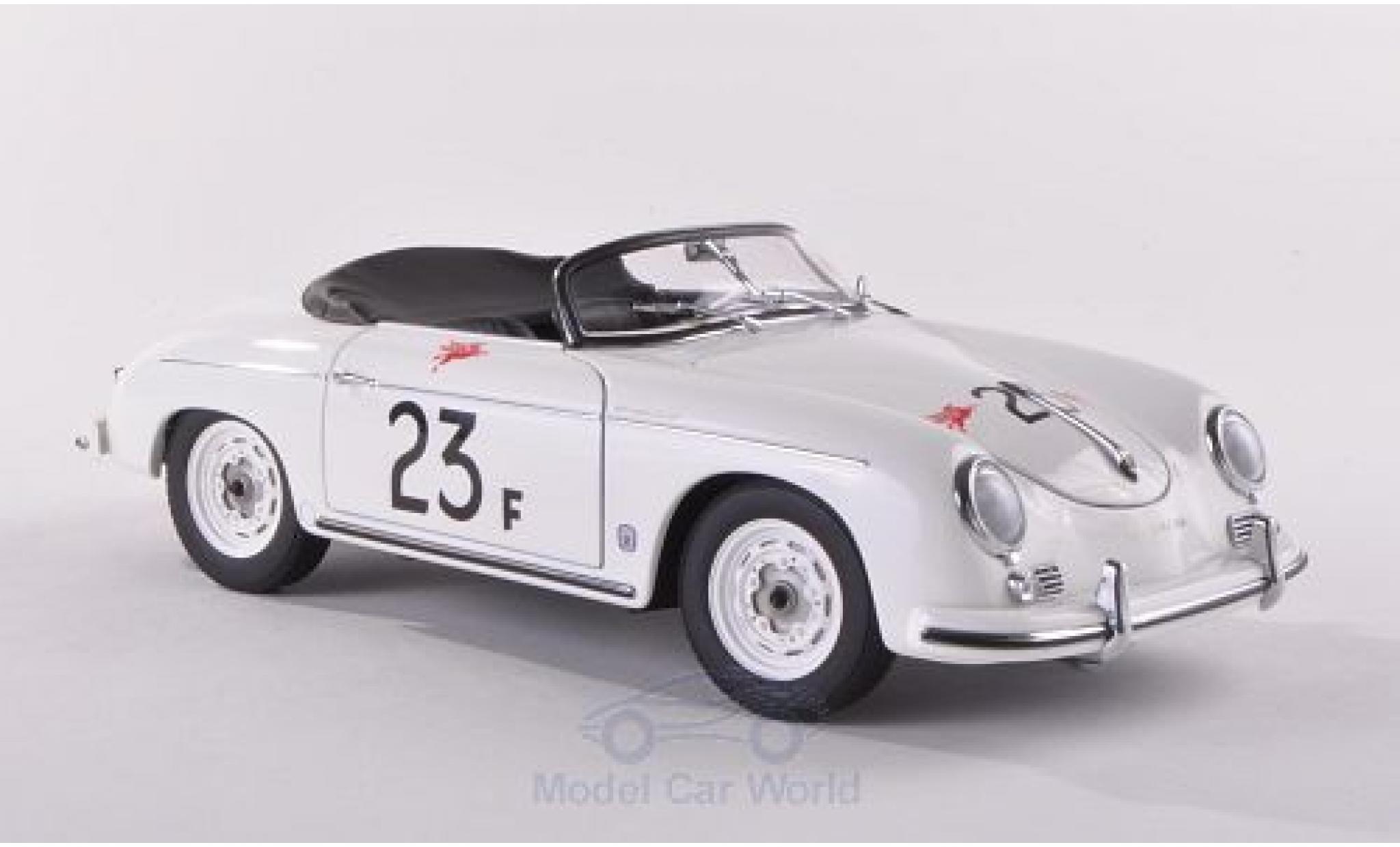 Porsche 356 1/18 AUTOart A Speedster bianco No.23 1955 James Dean modellino in miniatura
