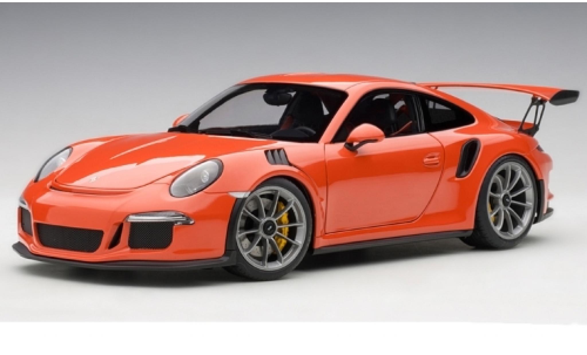 Porsche 991 GT3 RS 1/18 AUTOart 911 () GT3 RS orange 2016 modellino in miniatura