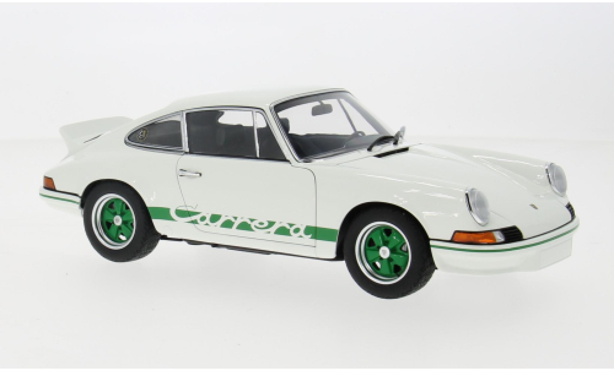 Porsche 911 1/18 AUTOart Carrera 2.7 RS weiss/grün 1:18 modellino in miniatura