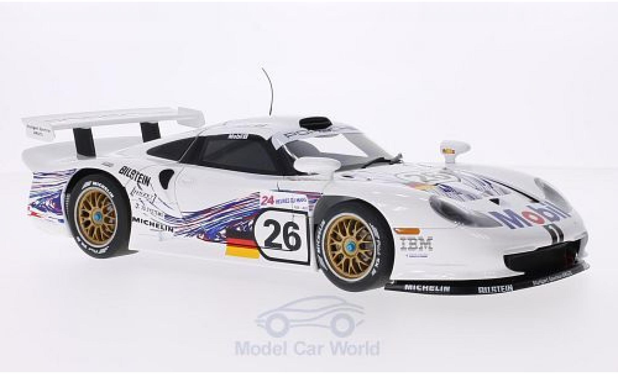 Porsche 996 GT1 1/18 AUTOart 911 GT1 No.26 24h Le Mans 1997 E.Collard/R.Kelleners/Y.Dalmas modellino in miniatura