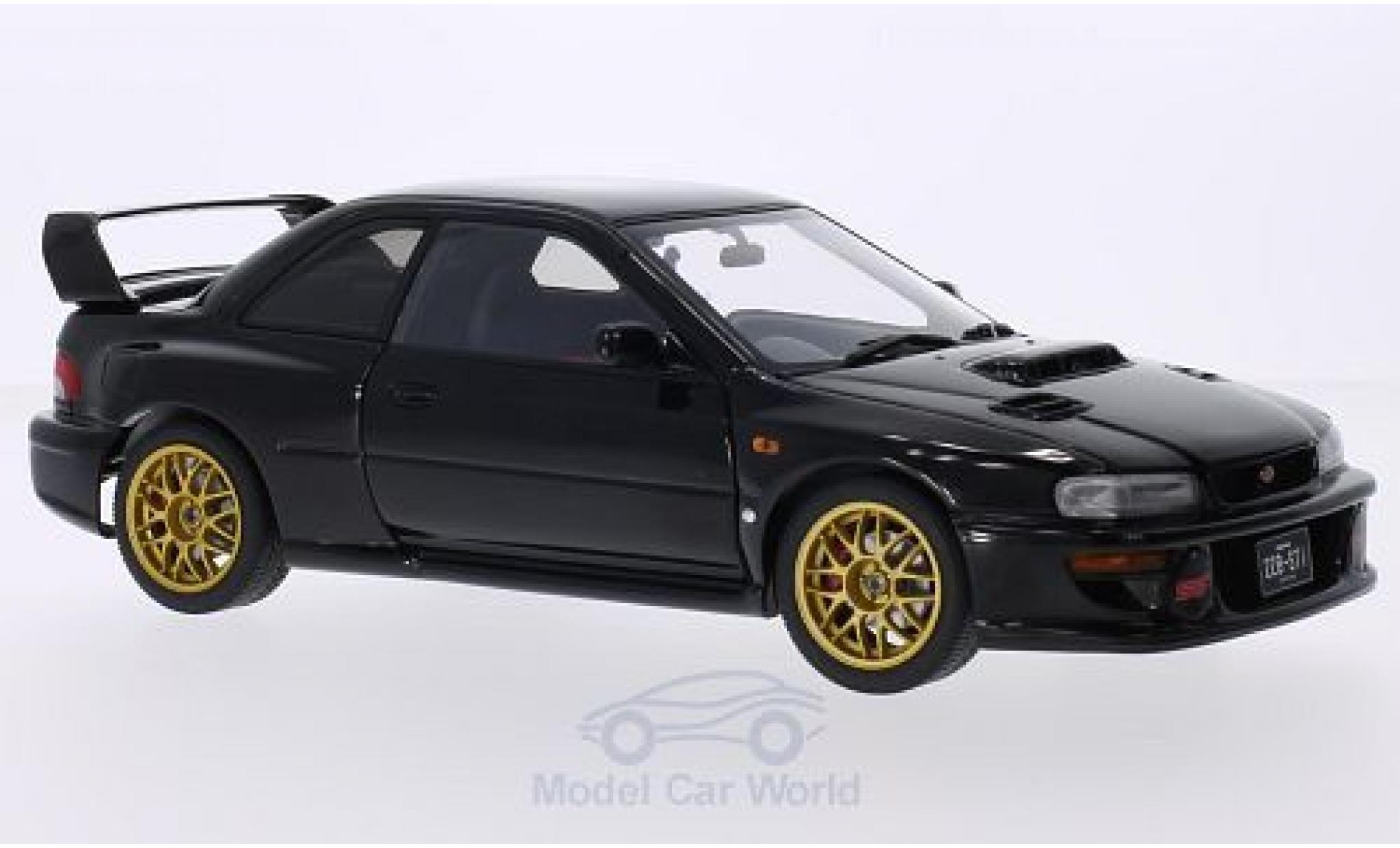 Subaru Impreza 1/18 AUTOart 22B nero 1998 modellino in miniatura