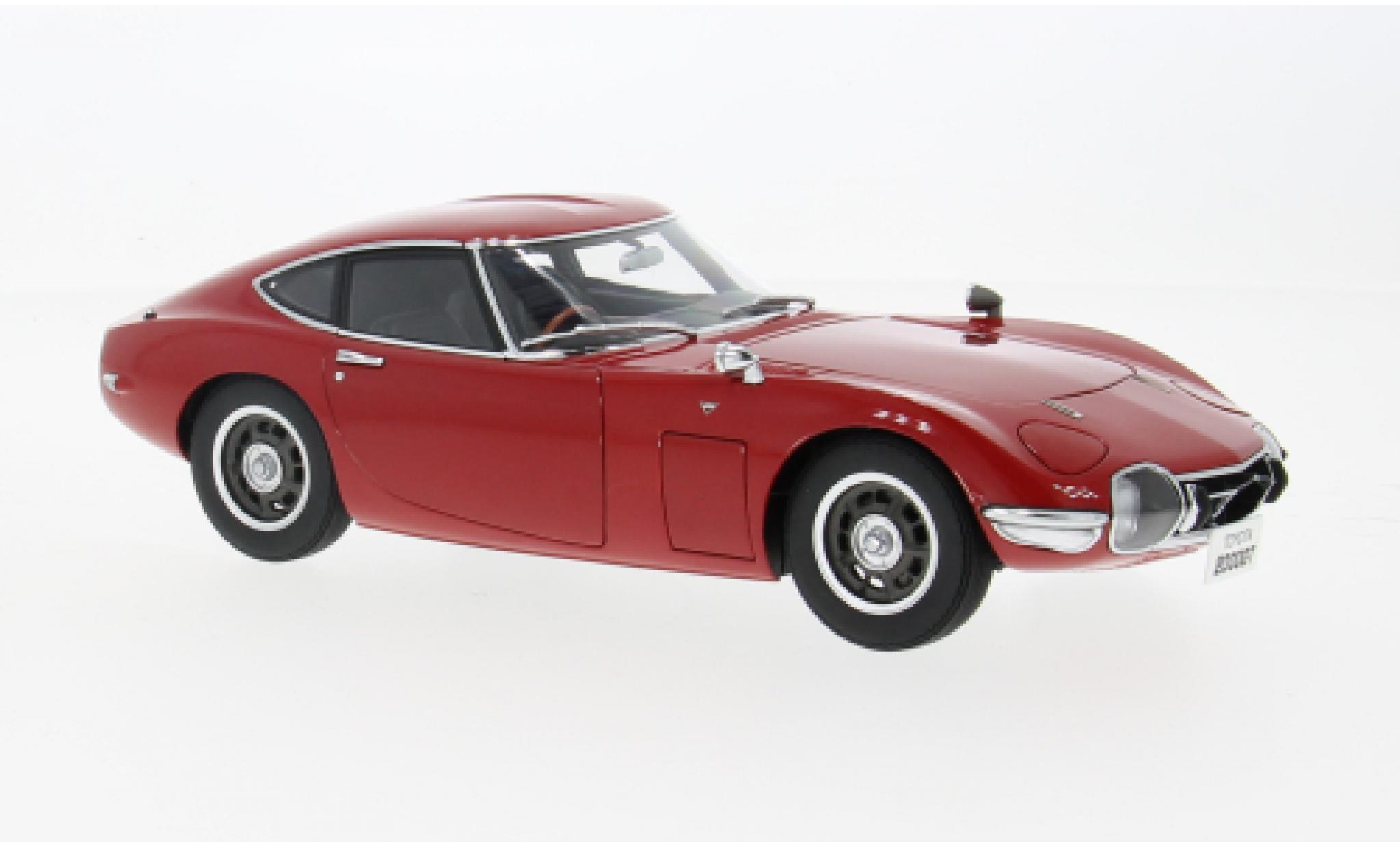 Toyota 2000 GT AUTOart rot 1967 1:18 modellino in miniatura